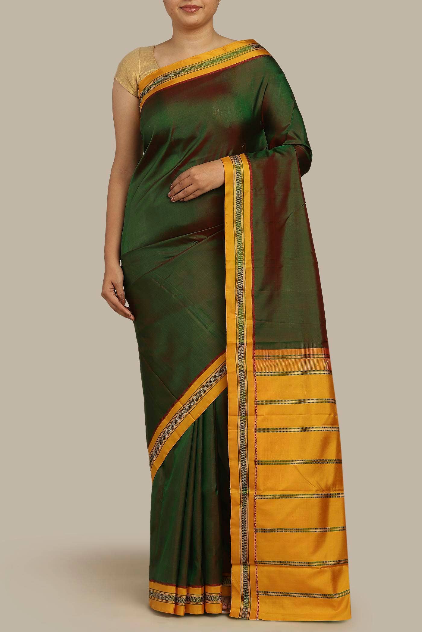 Green Kanchipuram Silk Saree