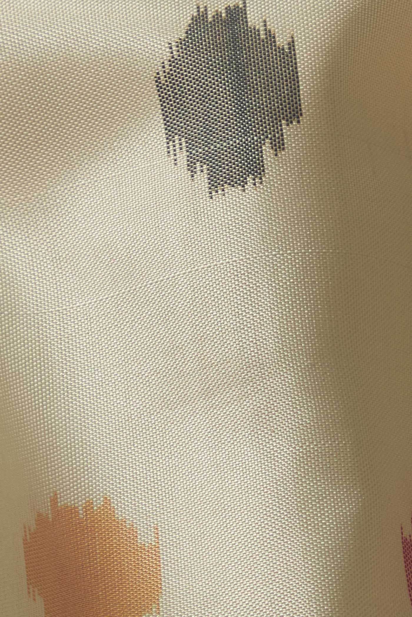 Cream Rajkot Patola Silk Saree