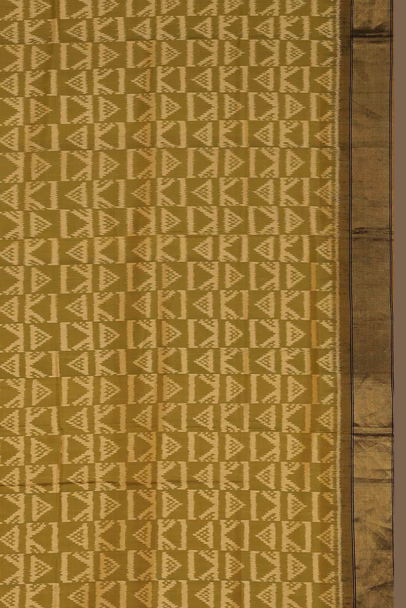 Yellow Paithani Silk Saree