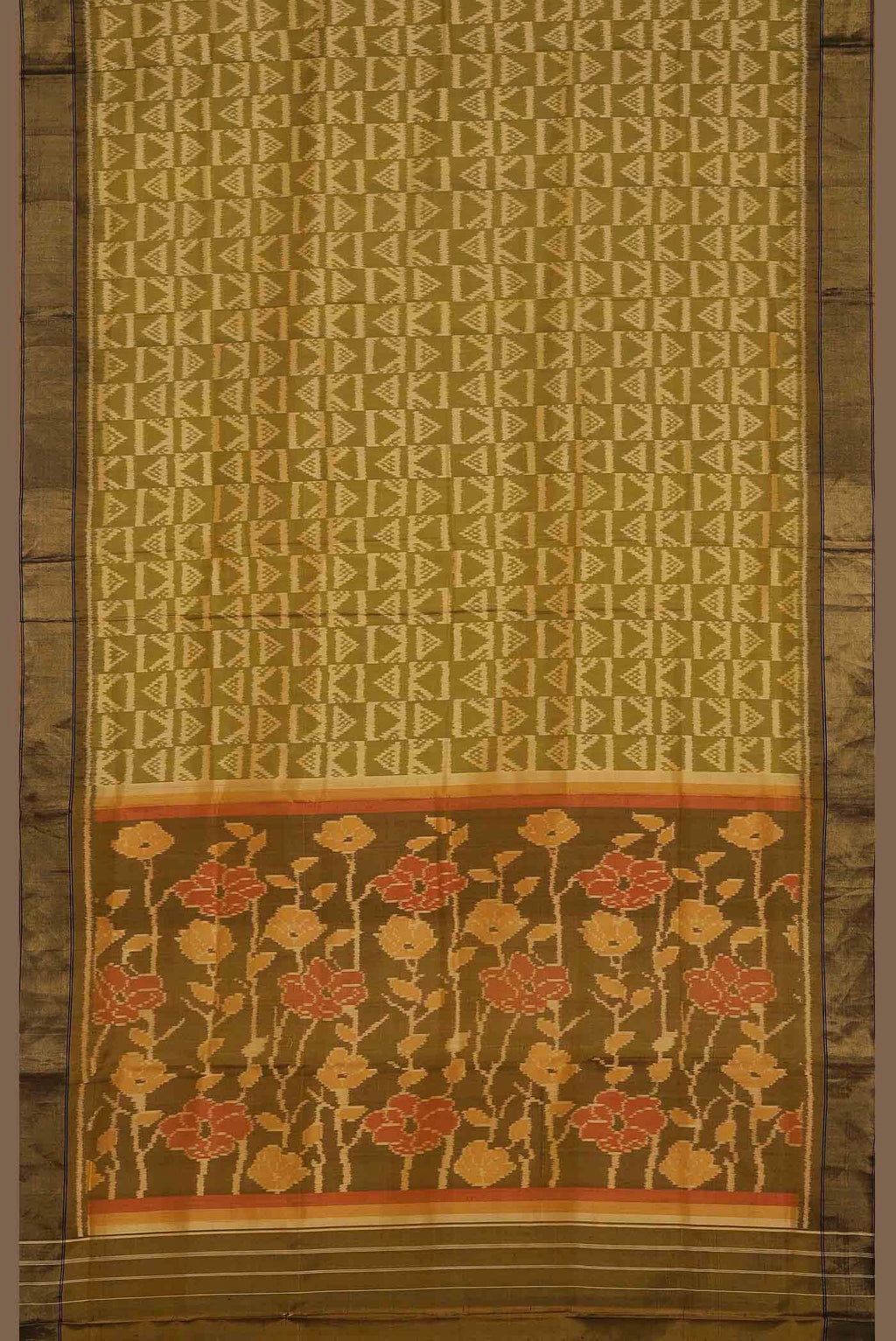 Yellow Paithani Silk Saree