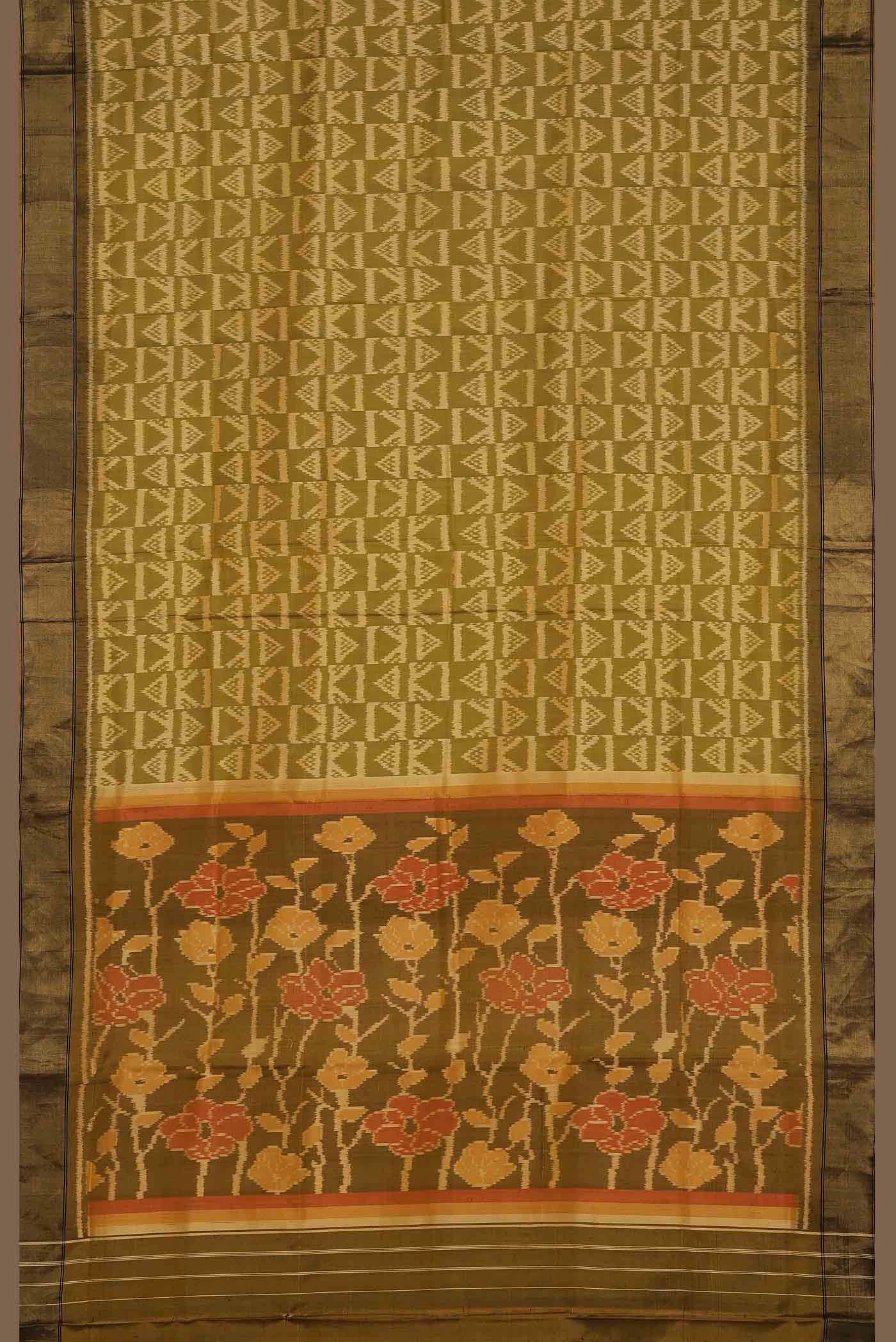 Yellow Paithani Silk Saree