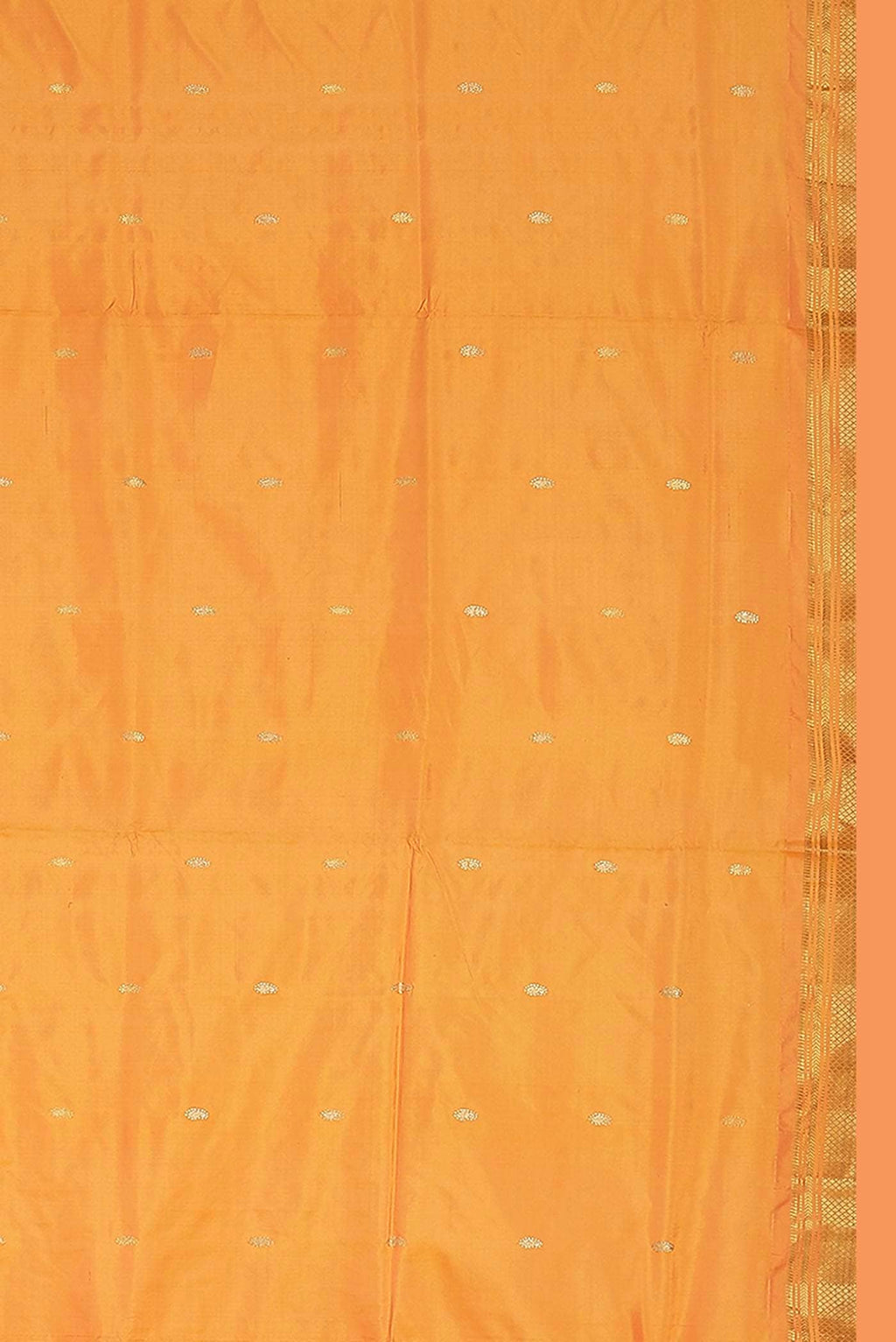 Orange Paithani Silk Saree