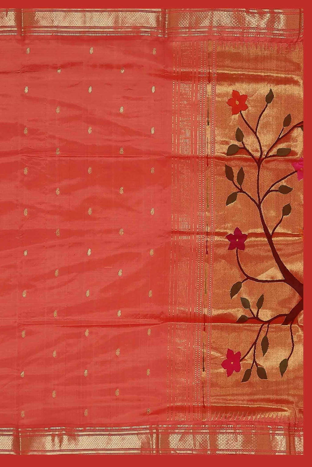 Pink Paithani Silk Saree