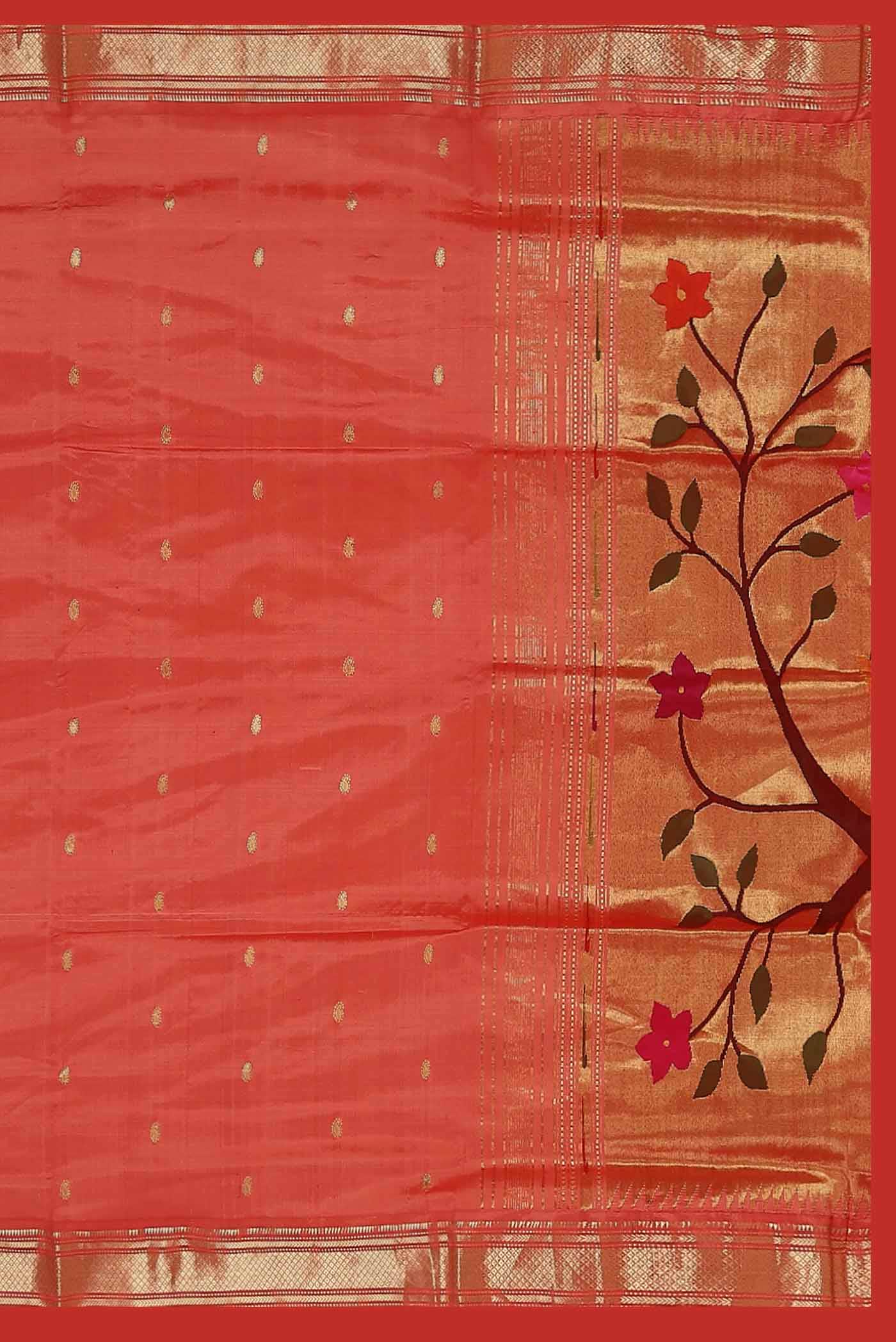 Pink Paithani Silk Saree
