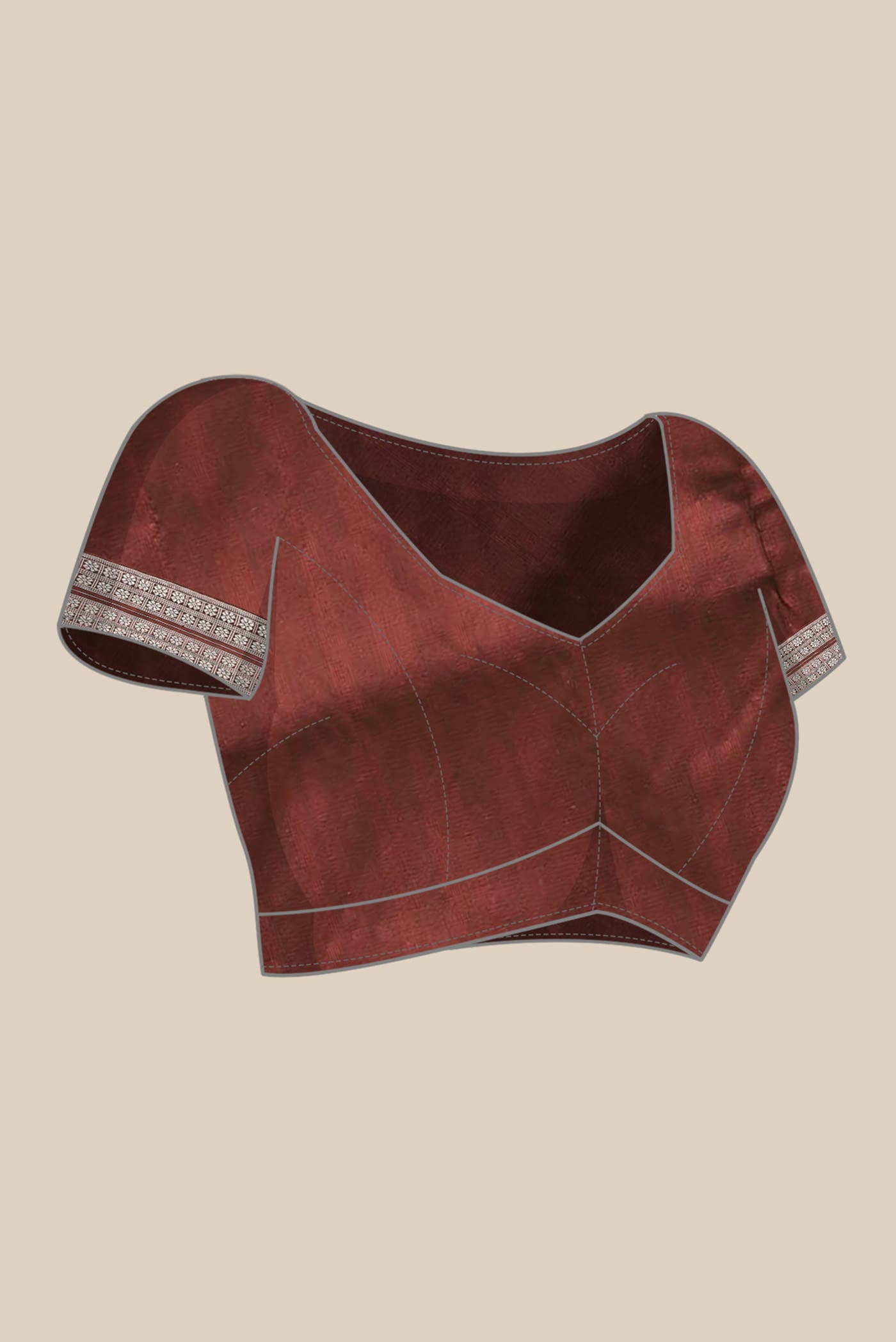 Mauve Orissa Silk Saree