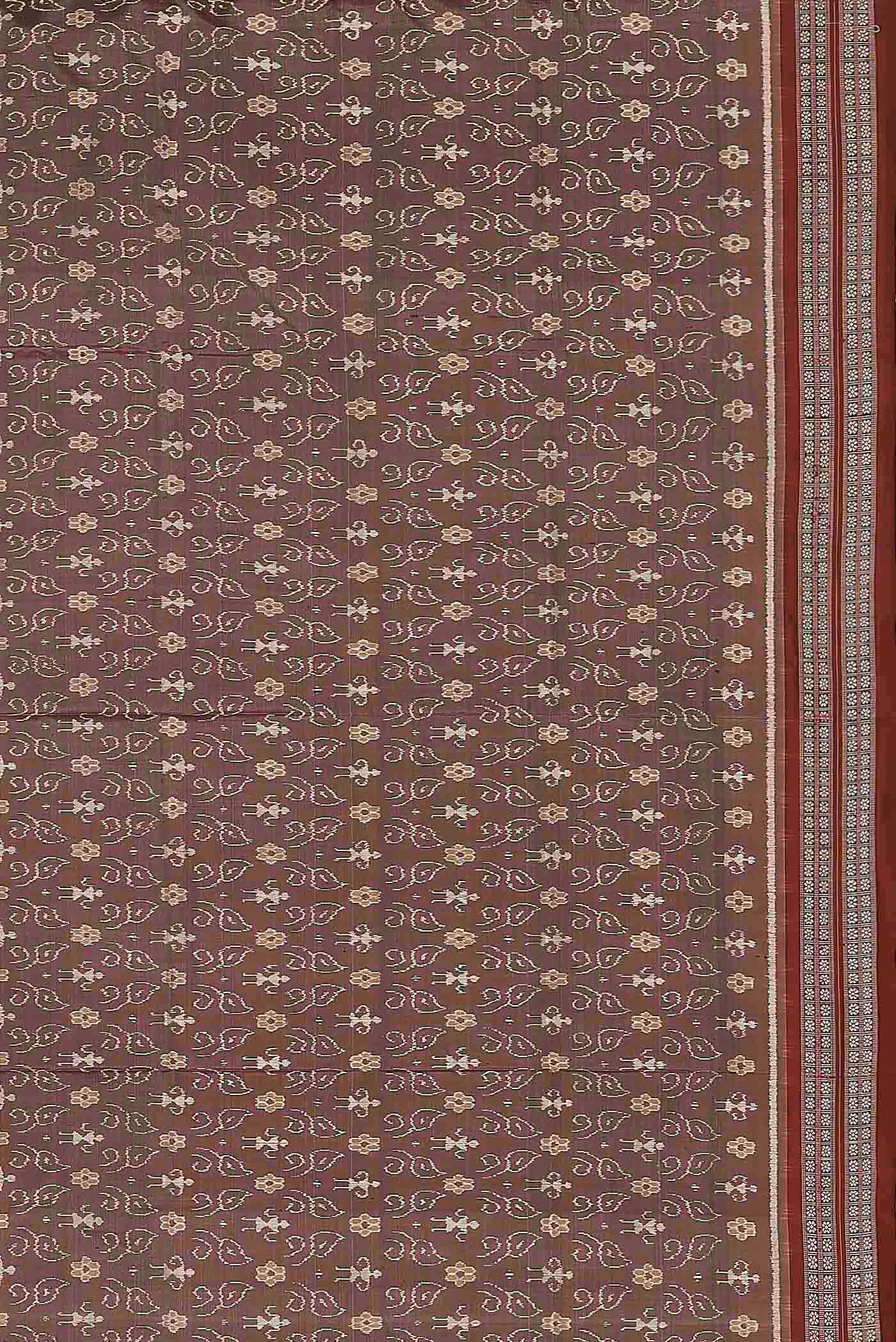 Mauve Orissa Silk Saree