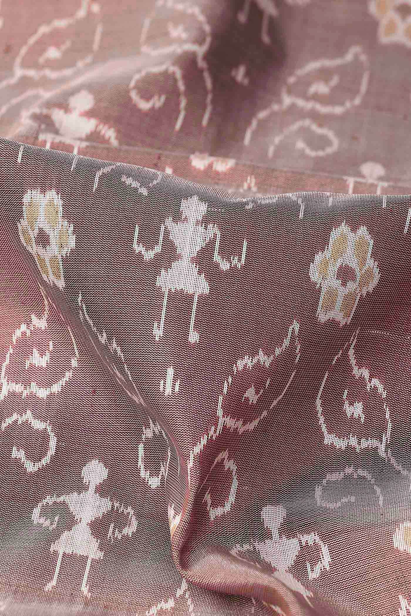 Mauve Orissa Silk Saree