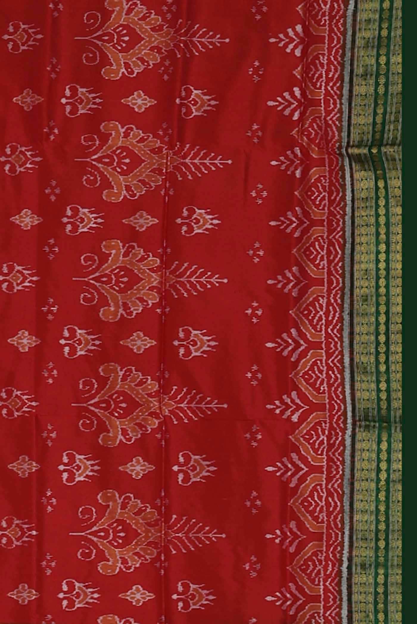 Red Orissa Silk Saree