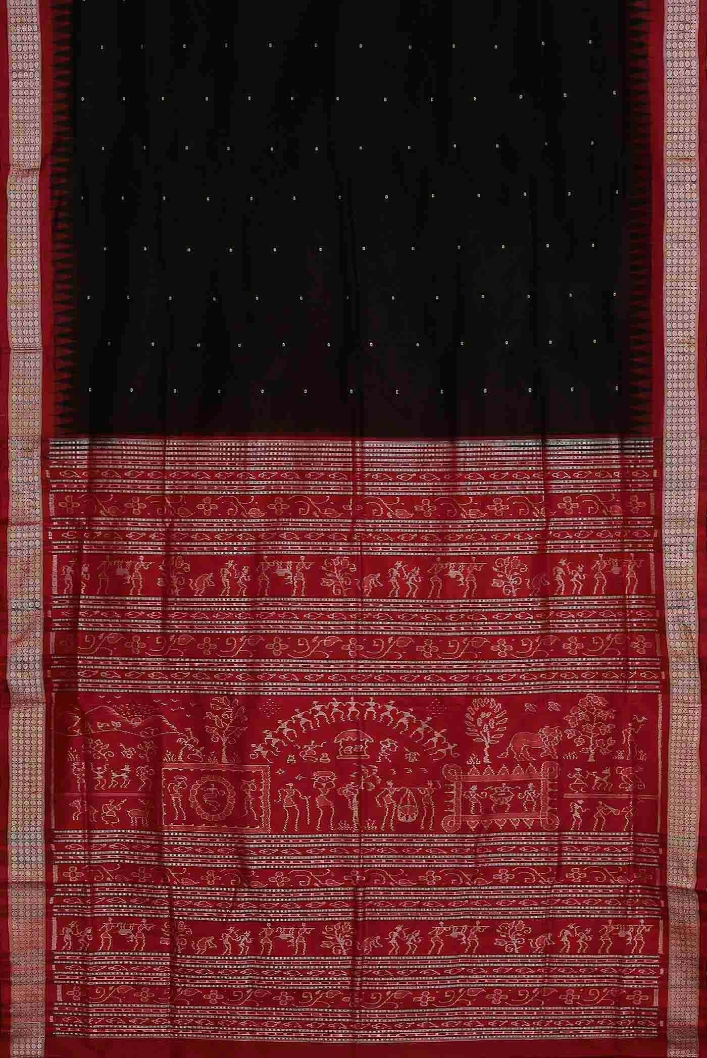 Black Orissa Silk Saree