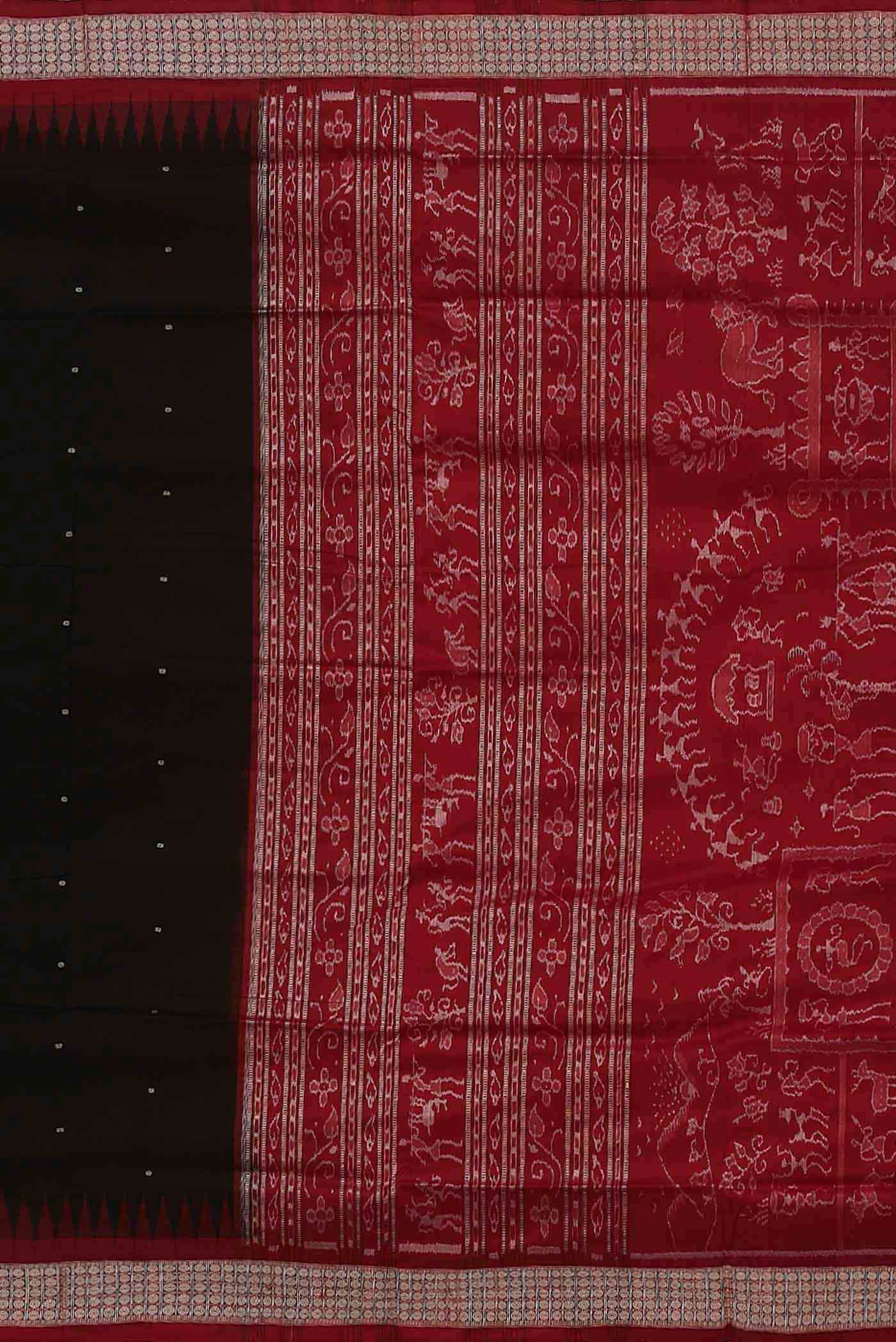 Black Orissa Silk Saree
