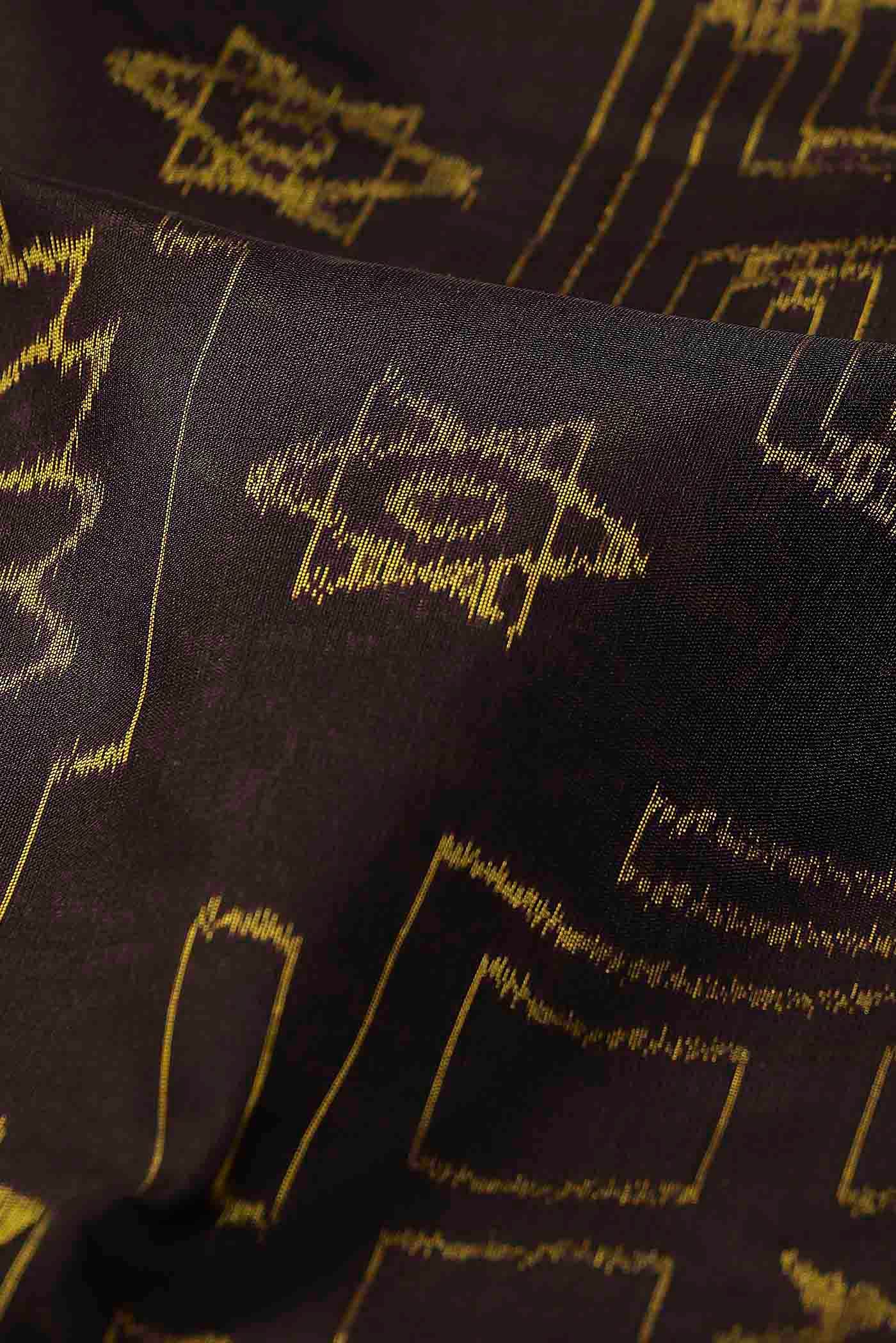 Brown Orissa Silk Saree