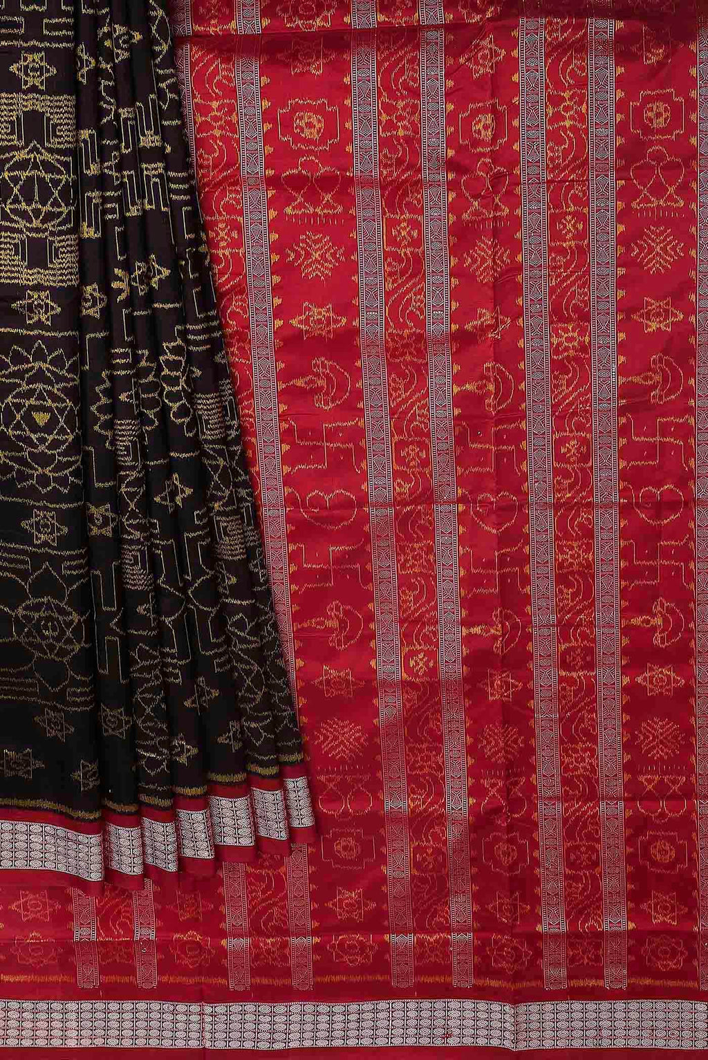 Brown Orissa Silk Saree