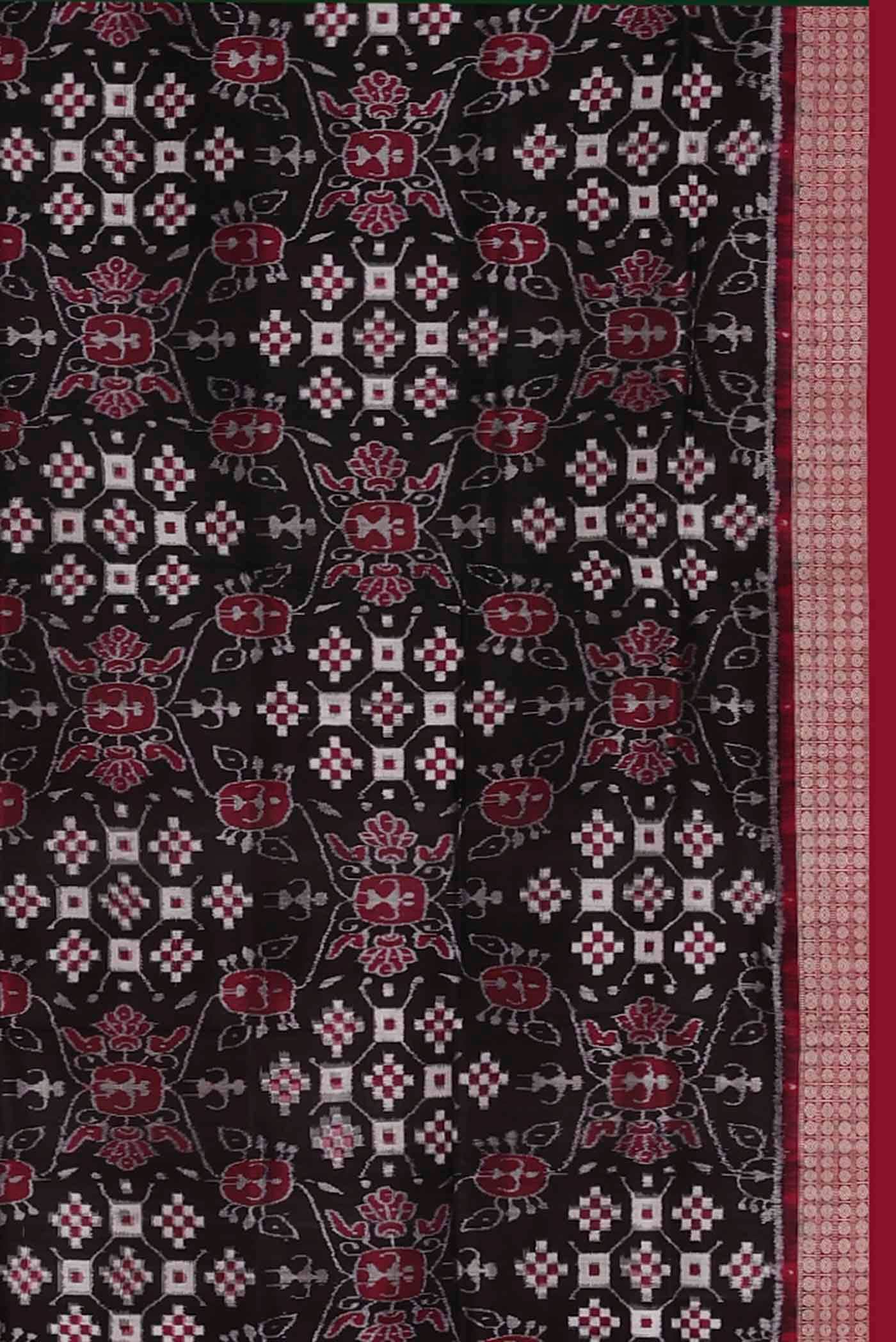 Black Orissa Silk Saree