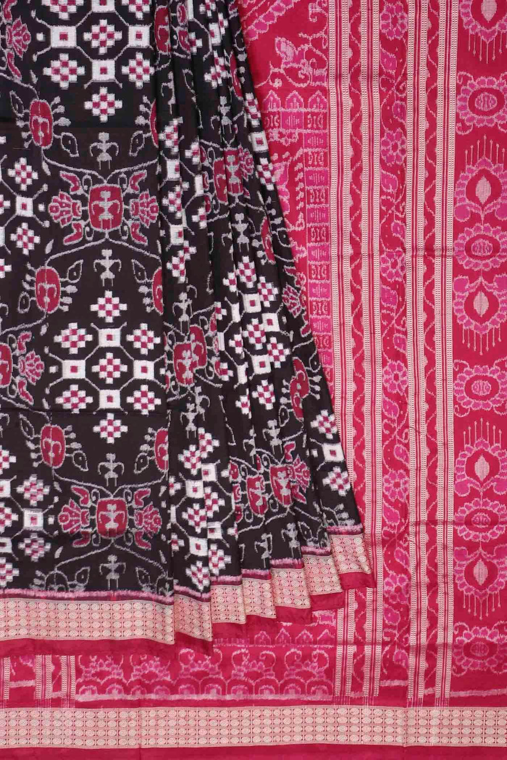 Black Orissa Silk Saree