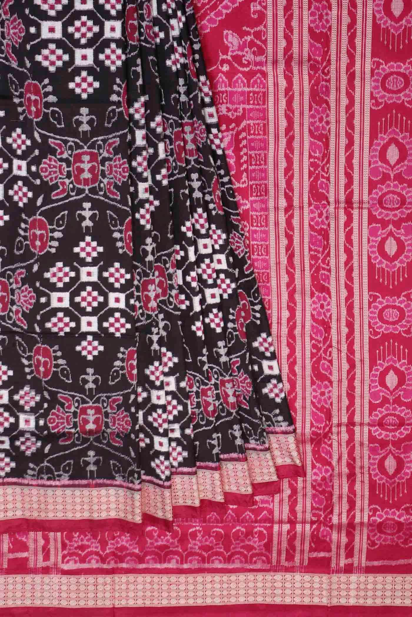 Black Orissa Silk Saree
