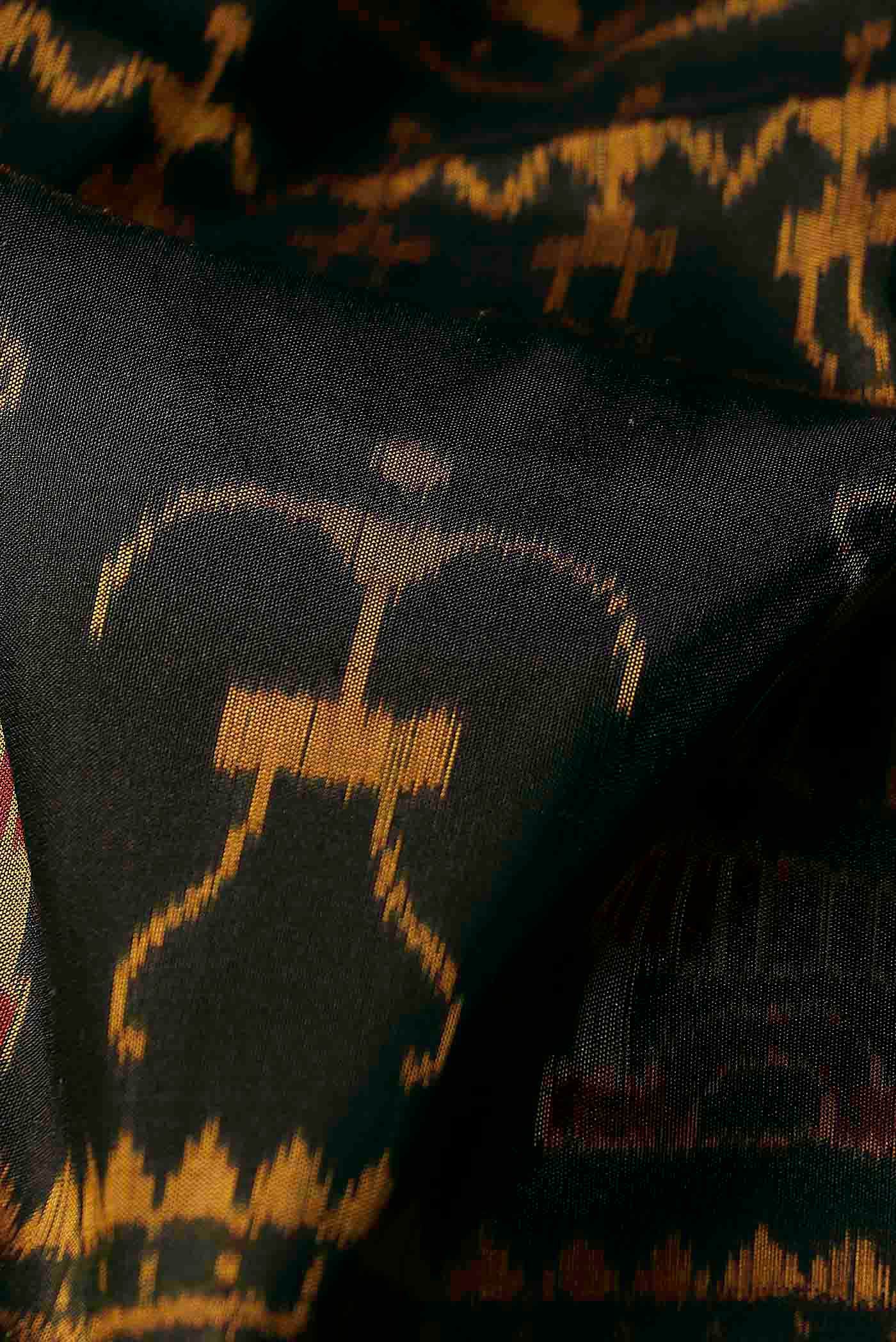 Black Orissa Silk Saree