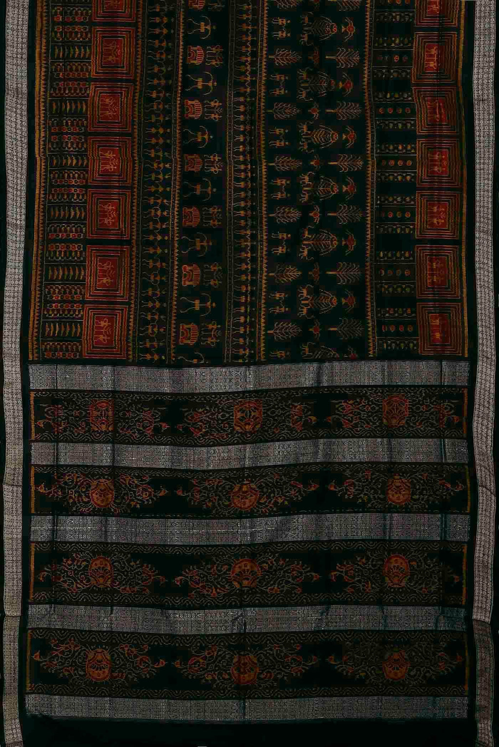 Black Orissa Silk Saree