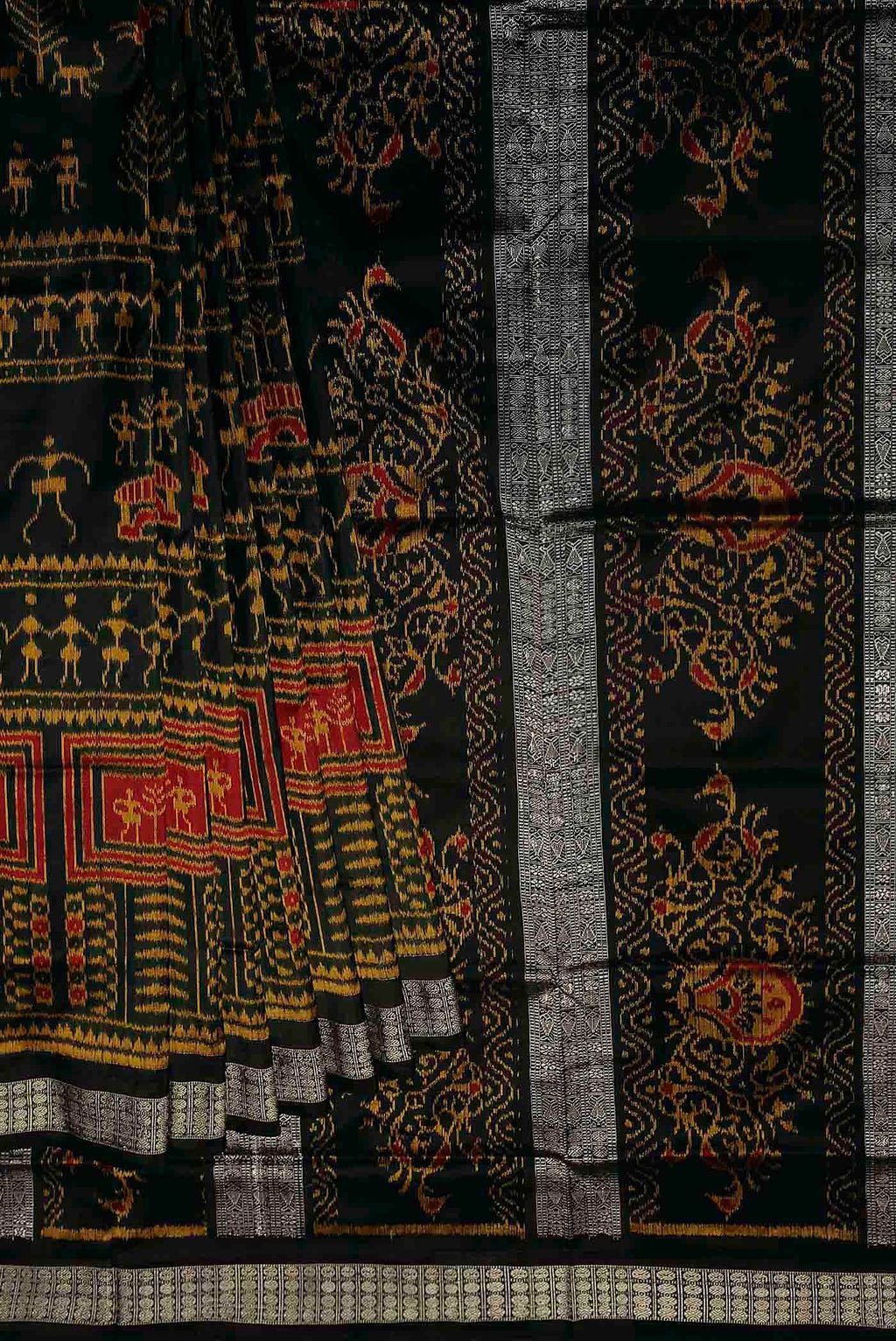 Black Orissa Silk Saree