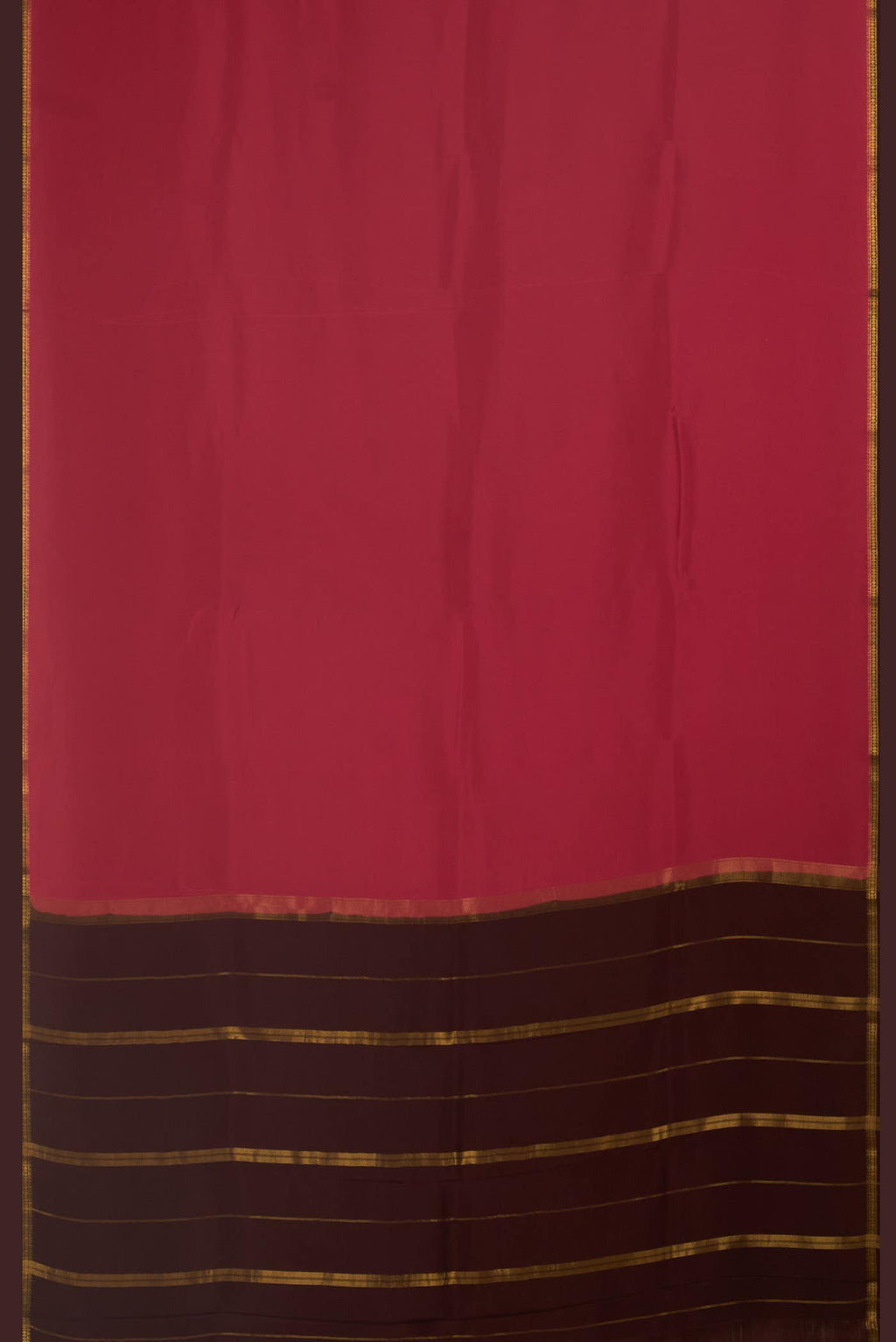 Pure Silk Pure Zari Teal Mysore Crepe Saree