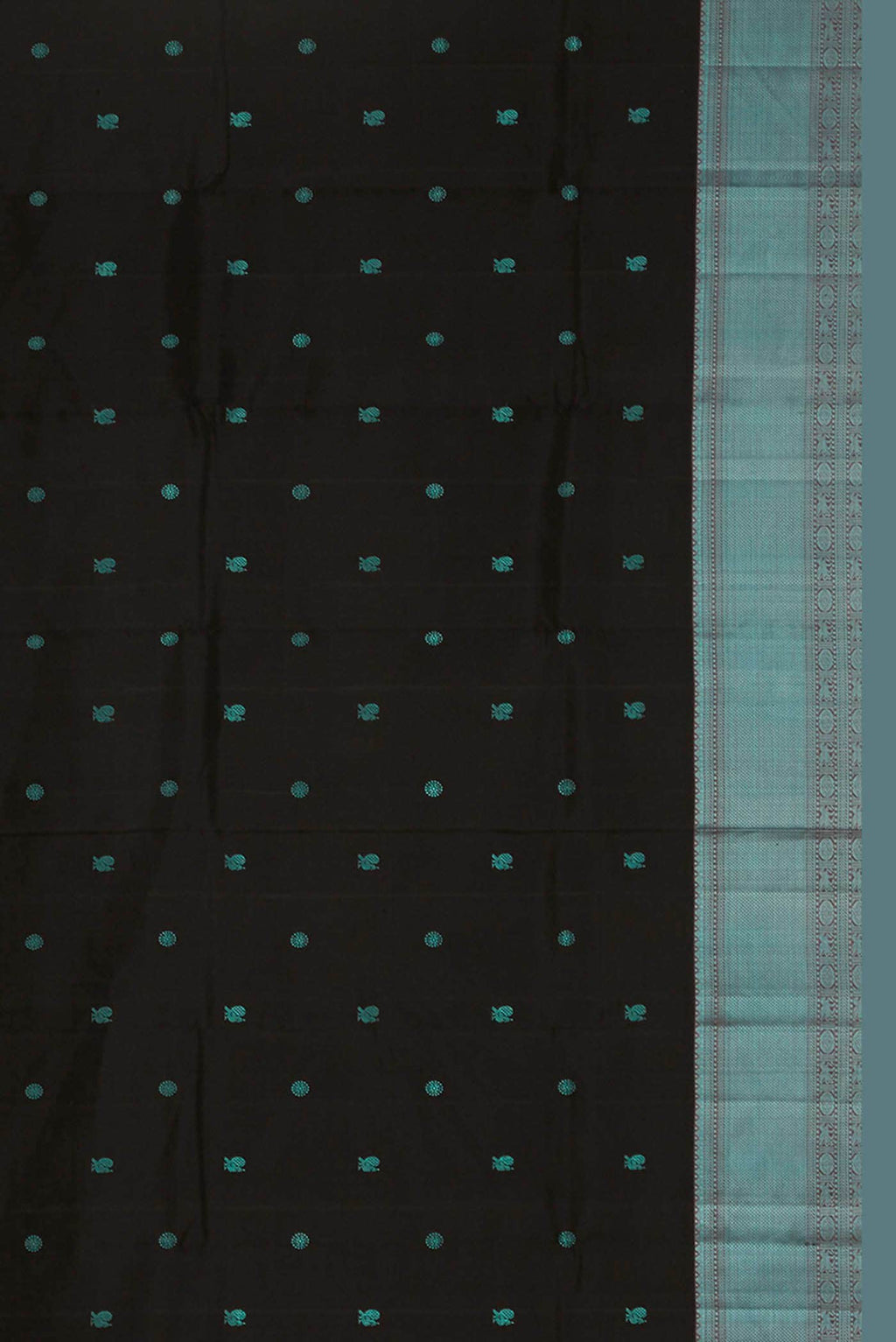 Black Kanchipuram Silk Saree