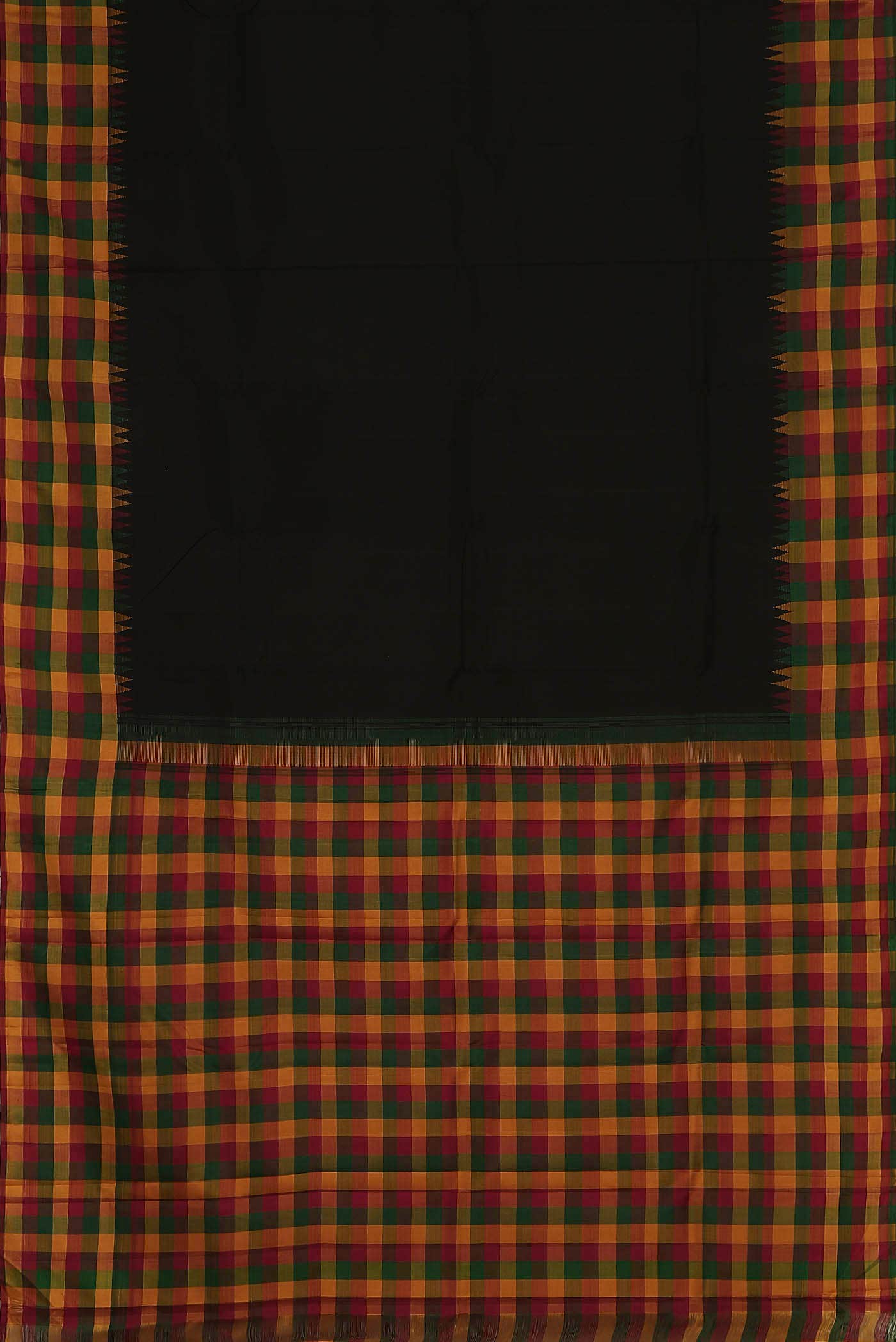 Black Kanchipuram Silk Saree