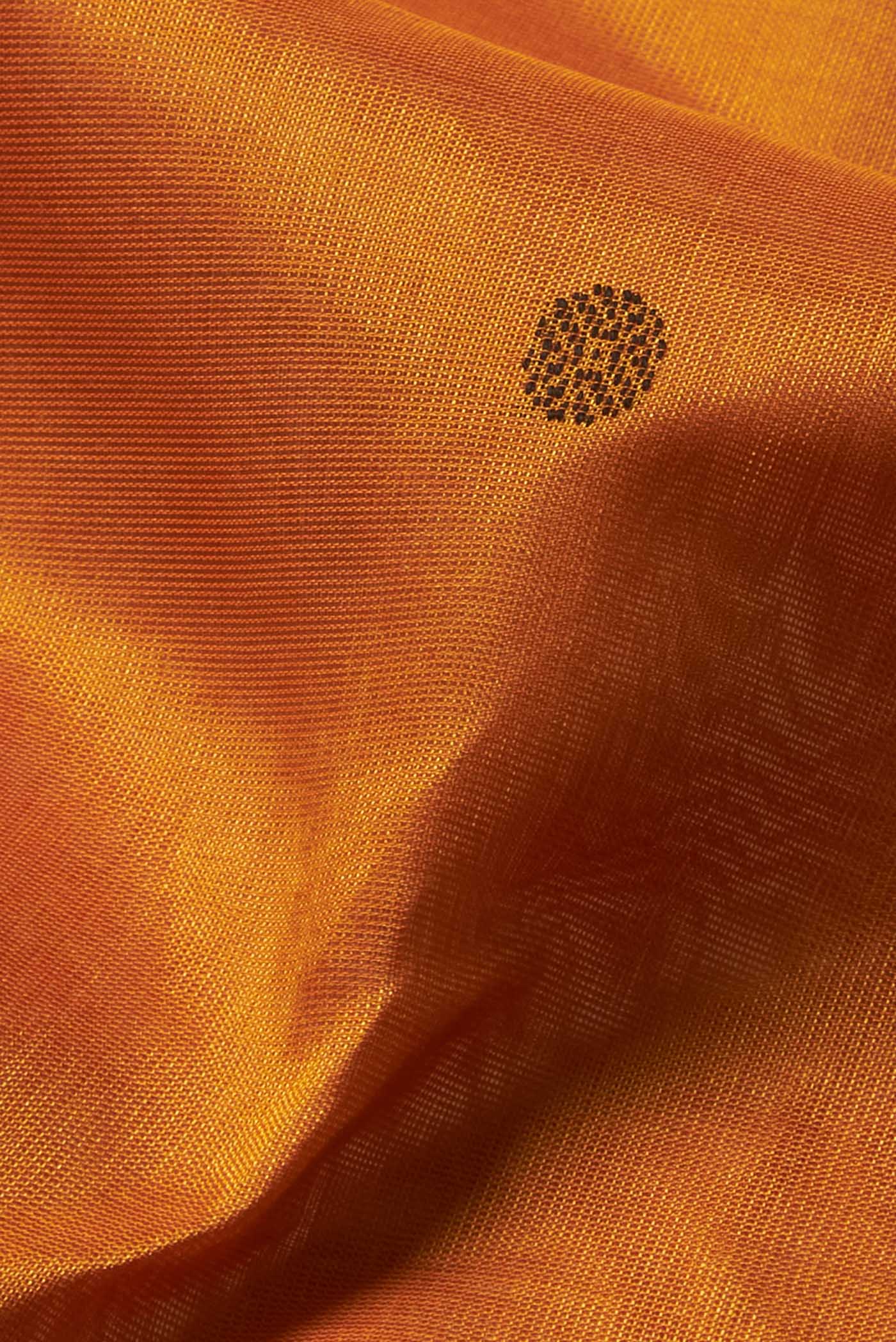 Orange Coimbatore Silk Cotton Saree