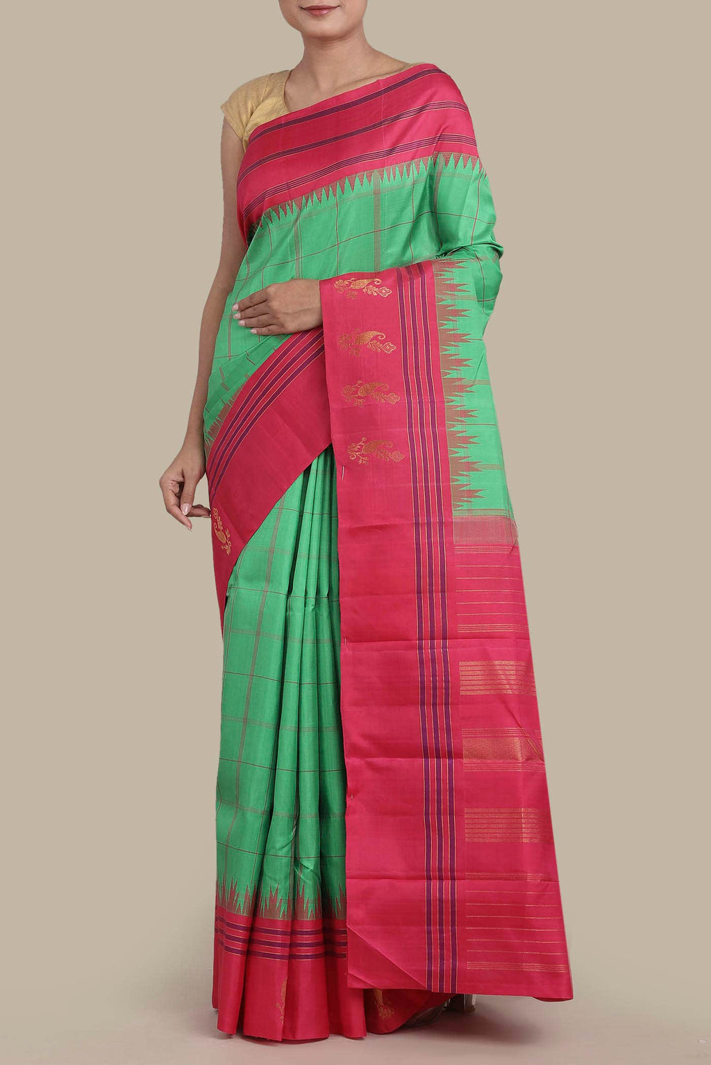 Green Kanchipuram Silk Saree