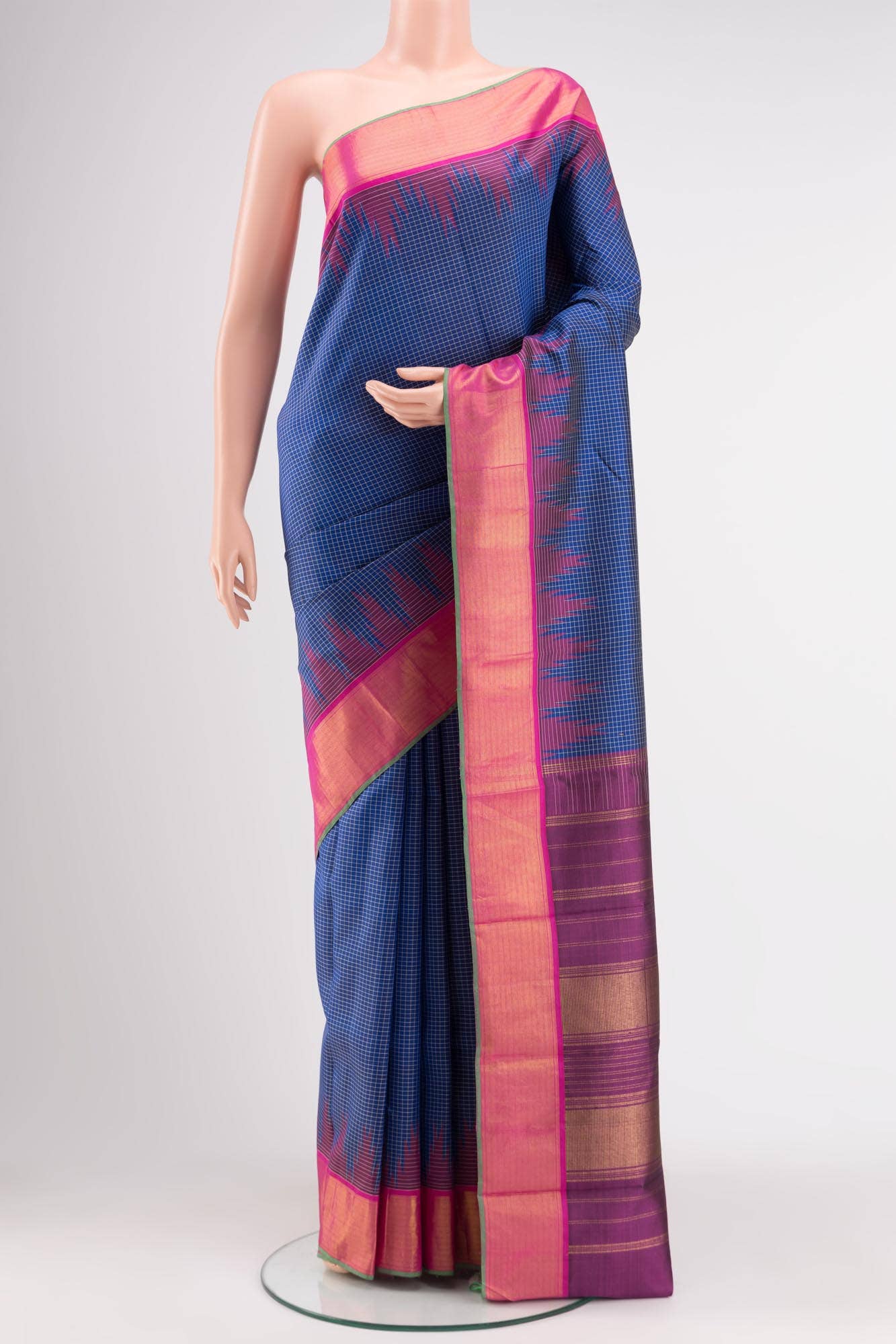 Royal Blue Kanchipuram Silk Saree