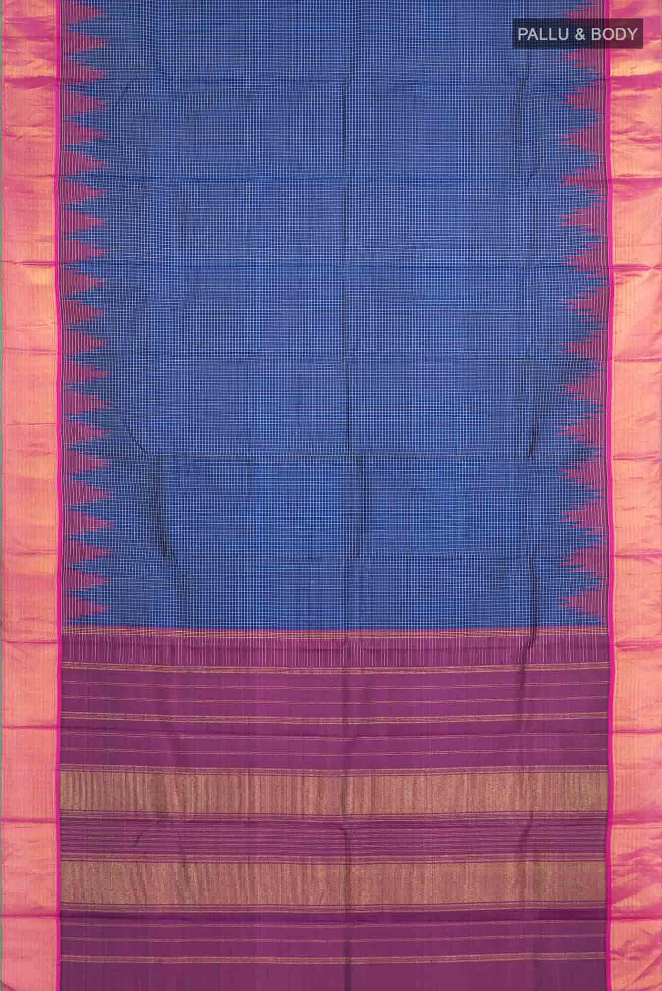 Royal Blue Kanchipuram Silk Saree