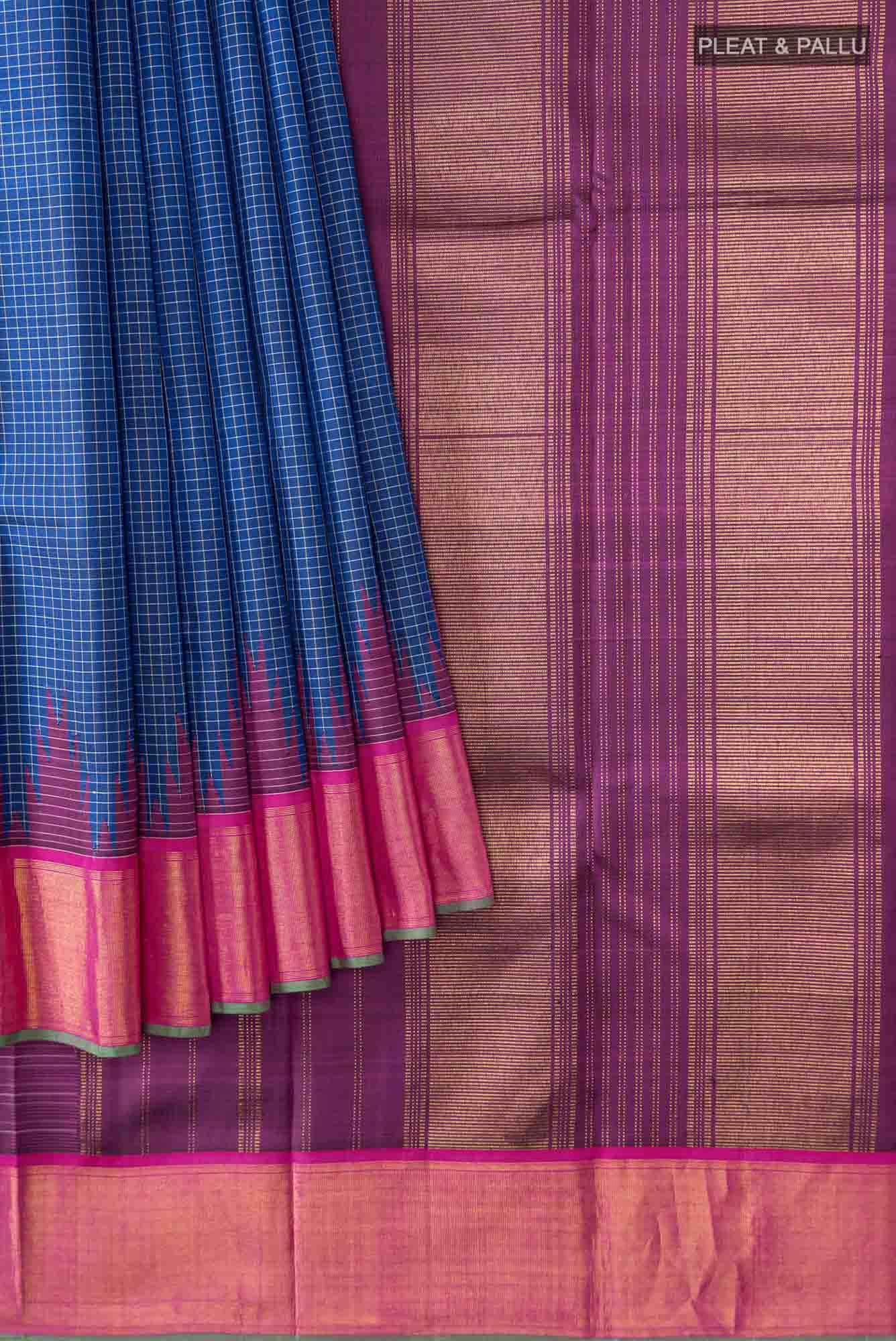 Royal Blue Kanchipuram Silk Saree