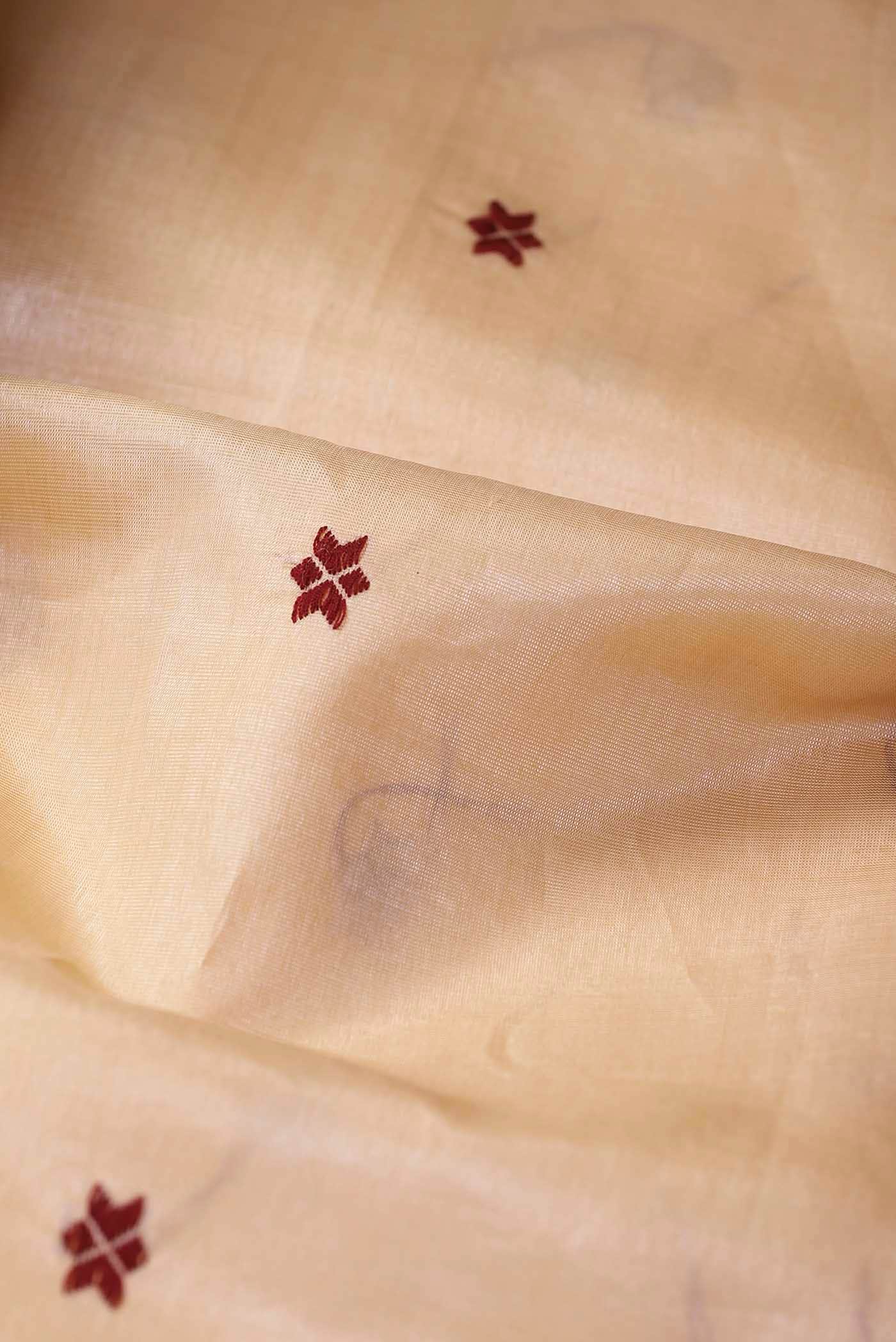 Beige Assam Silk Saree