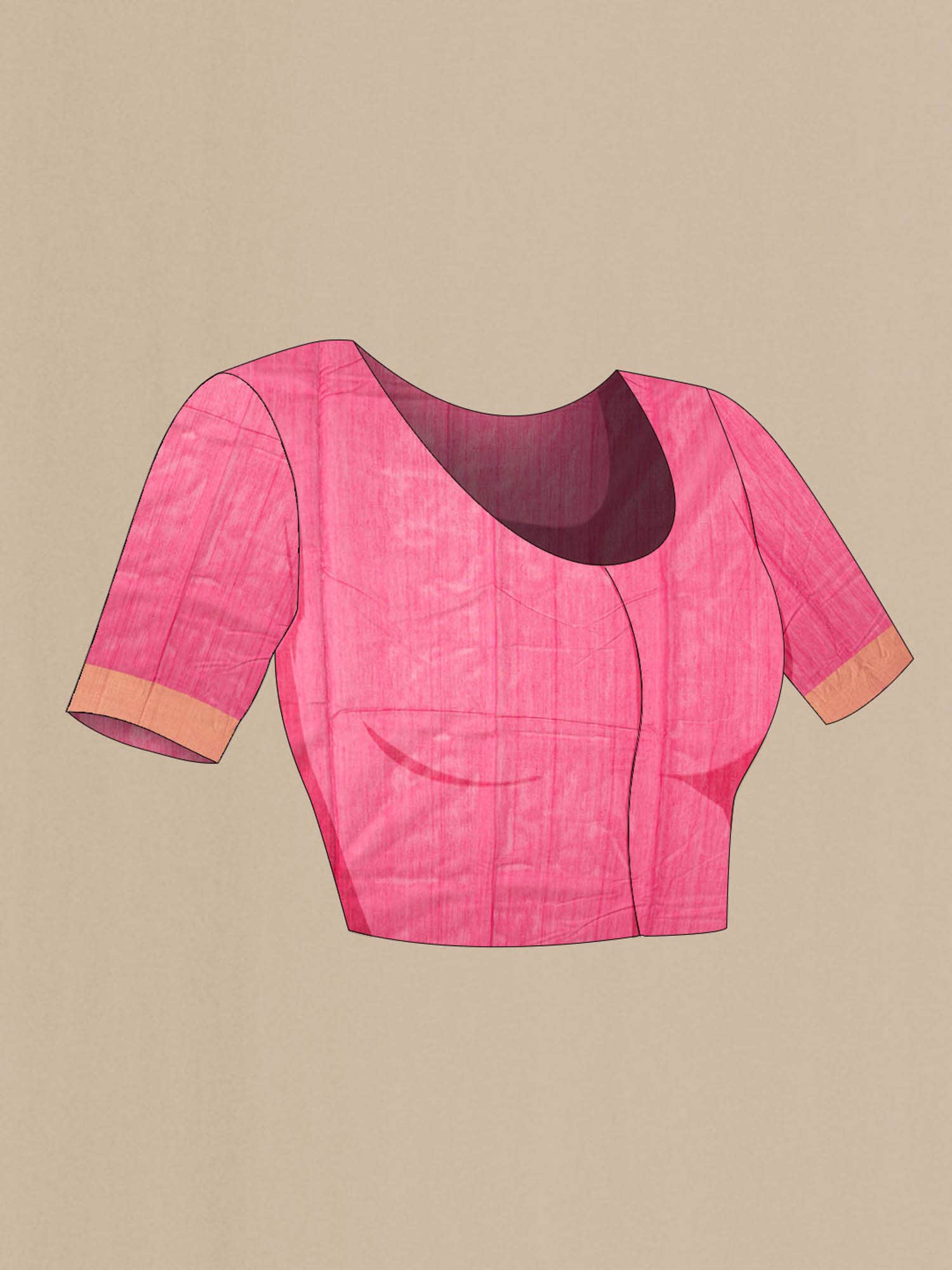 Rani Pink Chanderi Silk Saree