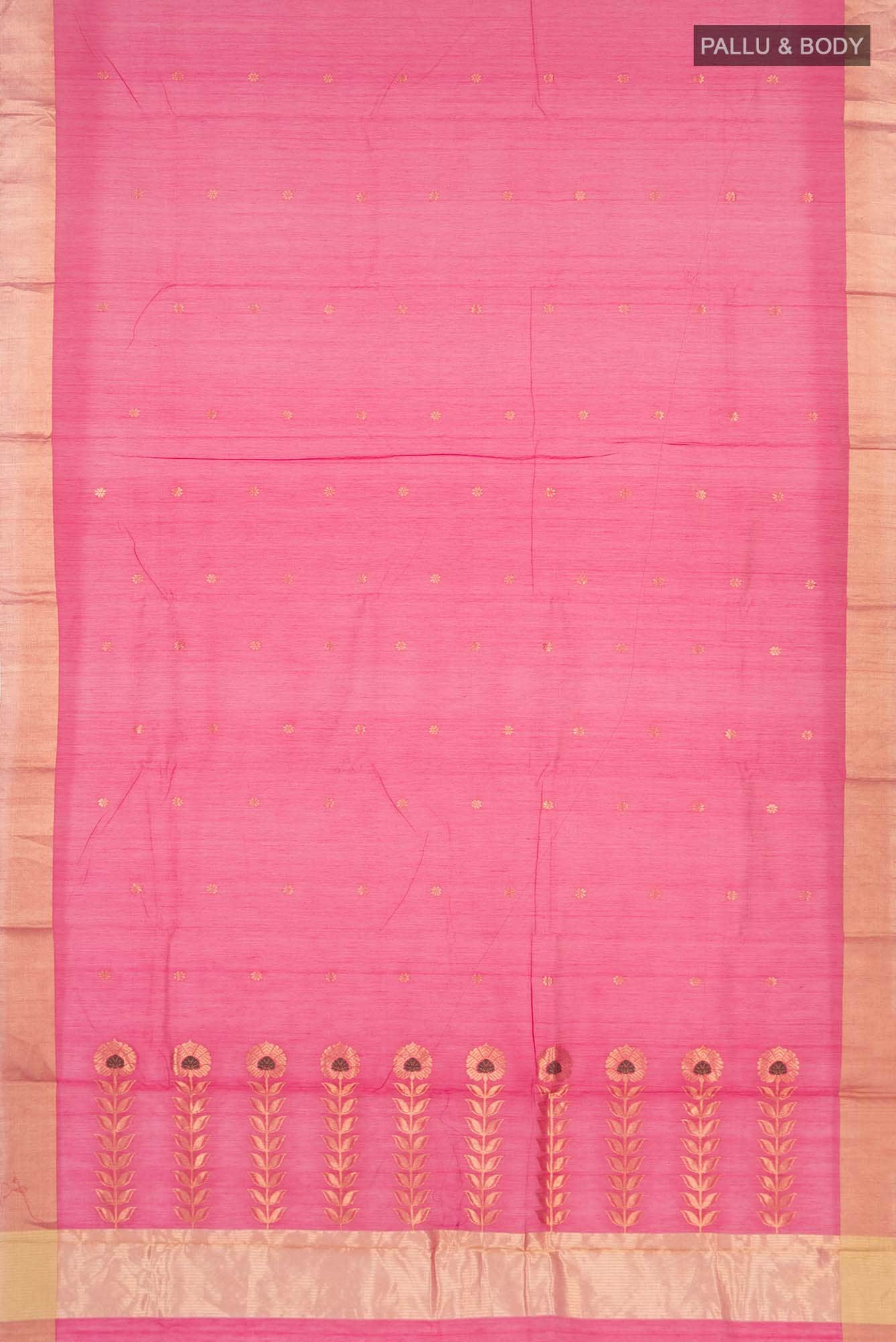 Rani Pink Chanderi Silk Saree
