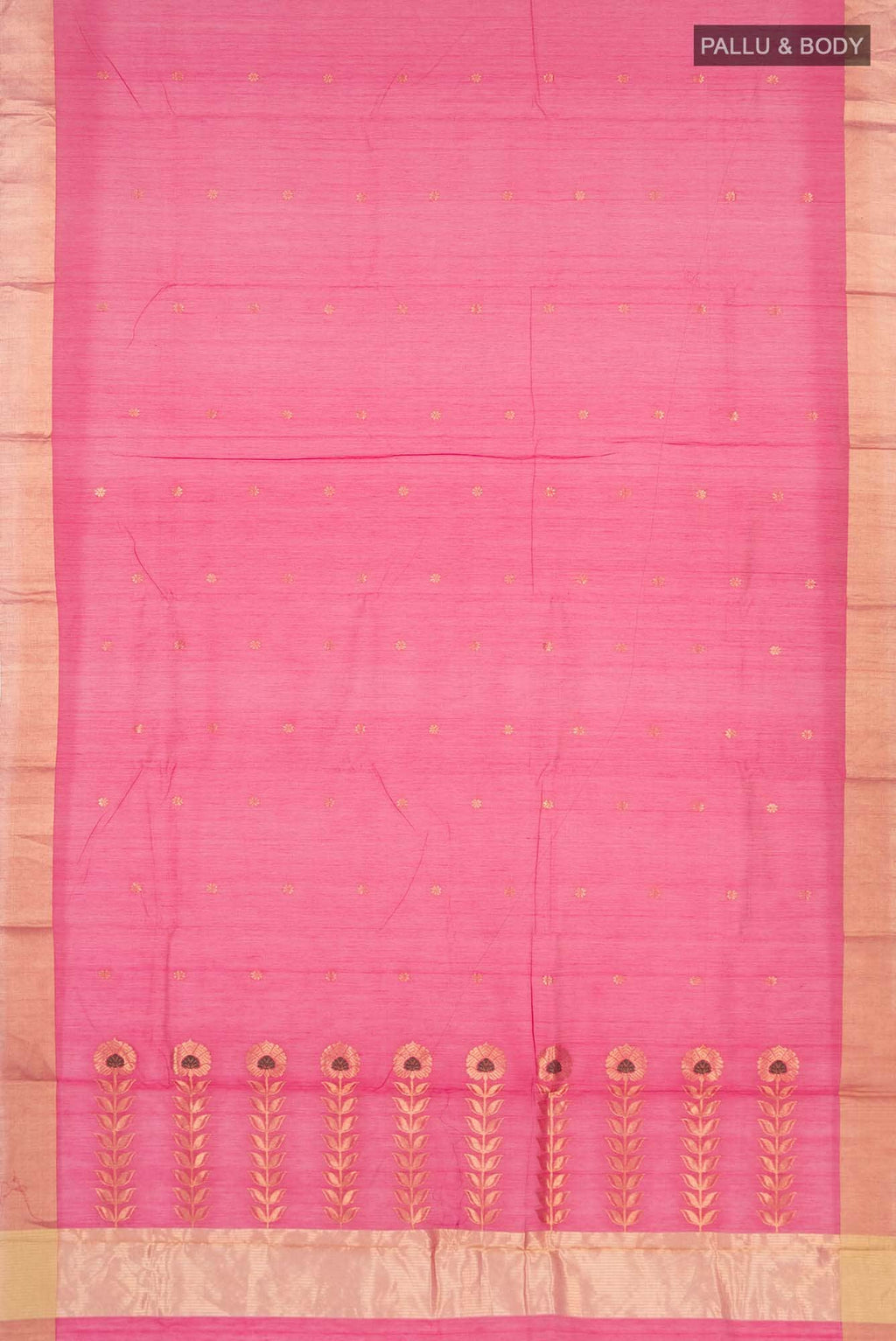 Rani Pink Chanderi Silk Saree