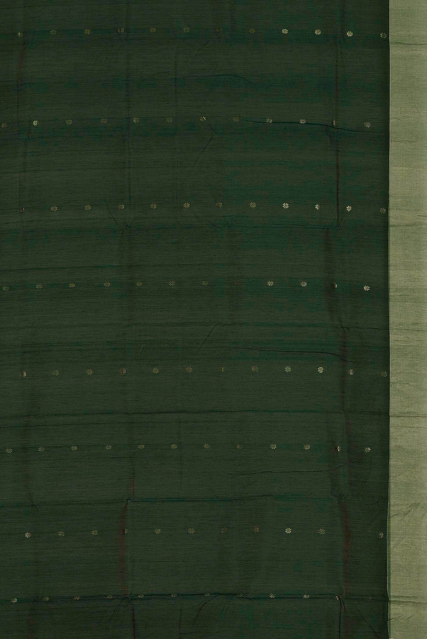 Green Chanderi Silk Cotton Saree