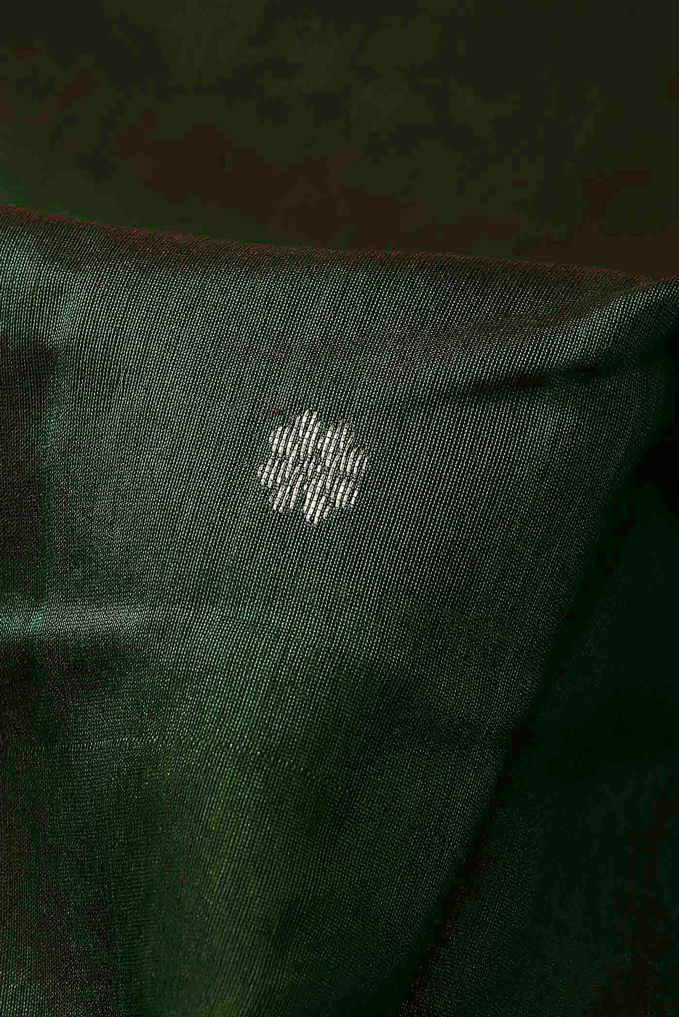 Green Chanderi Silk Cotton Saree