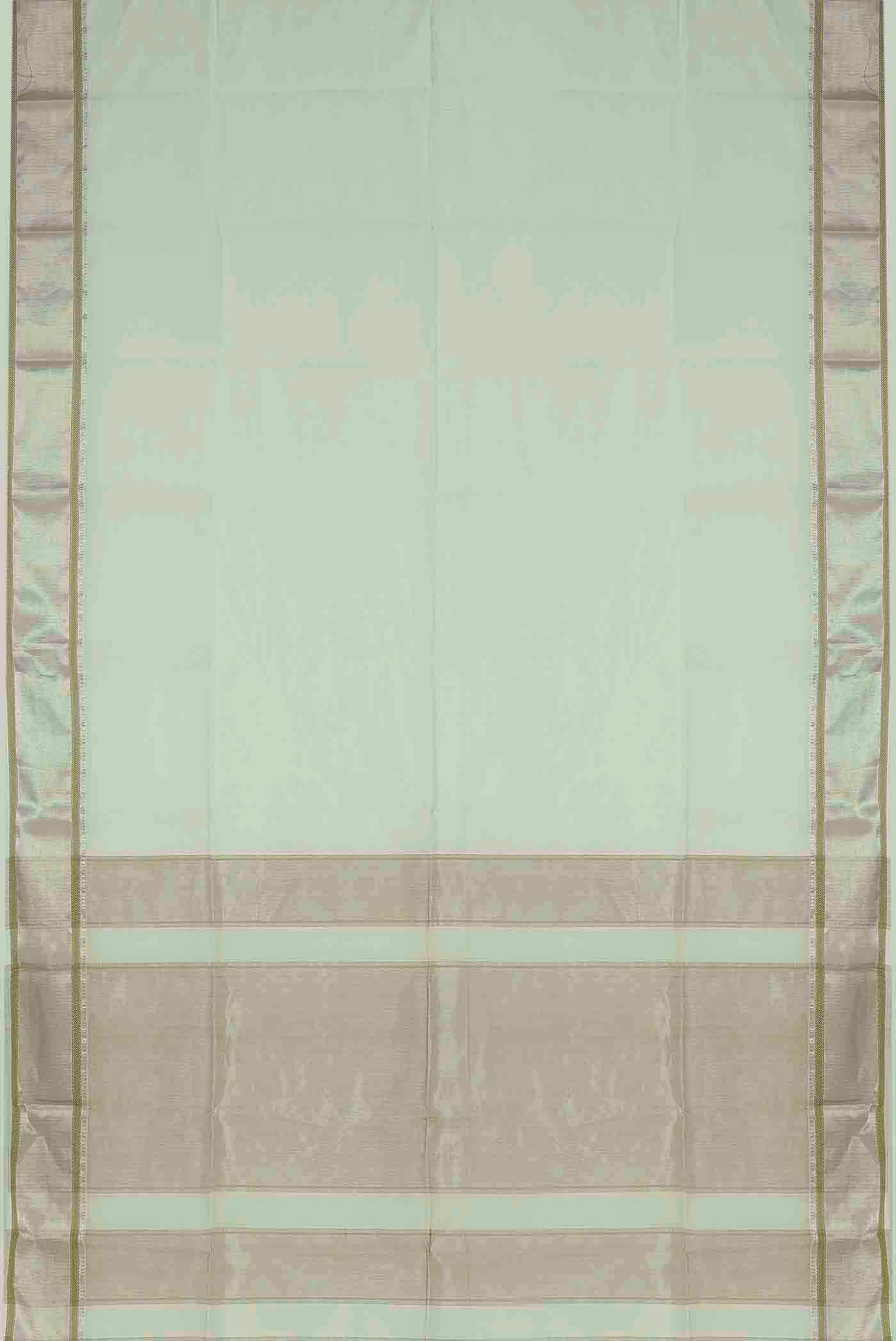 Green Maheshwari Silk Cotton Saree
