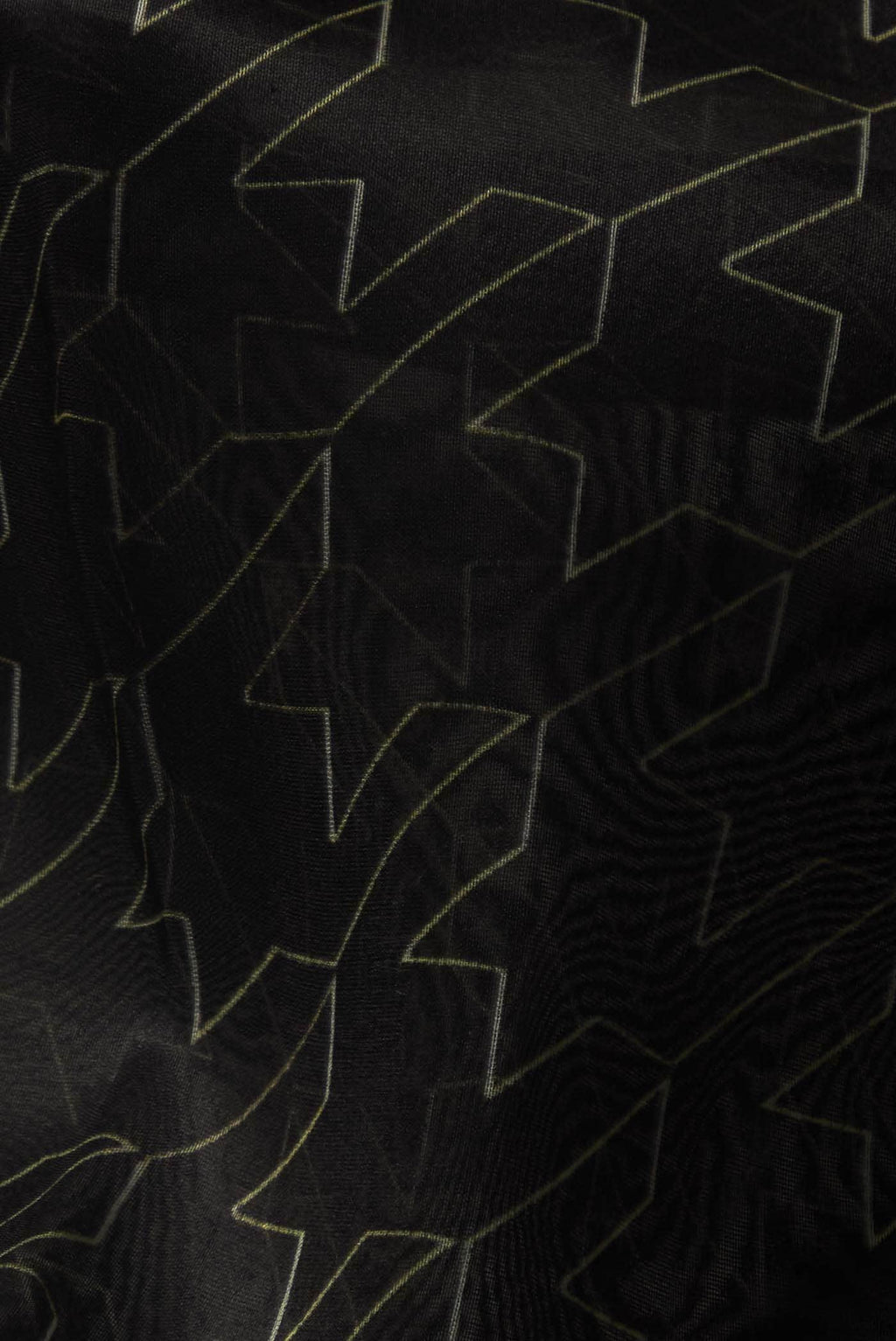 Black Organza Silk Saree