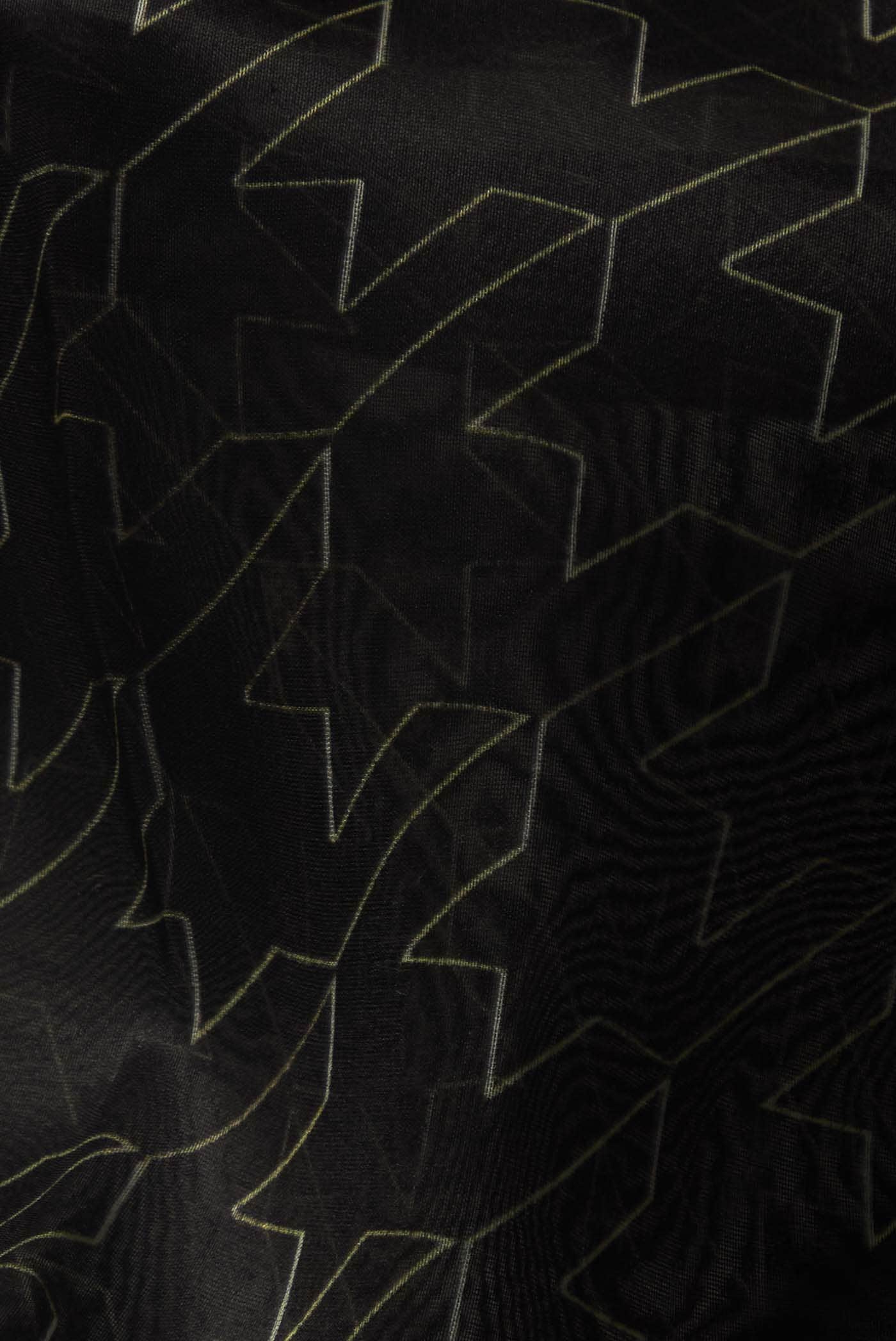Black Organza Silk Saree