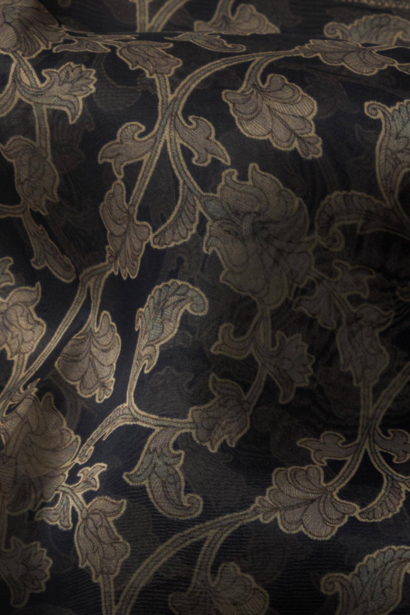 Black Organza Silk Saree