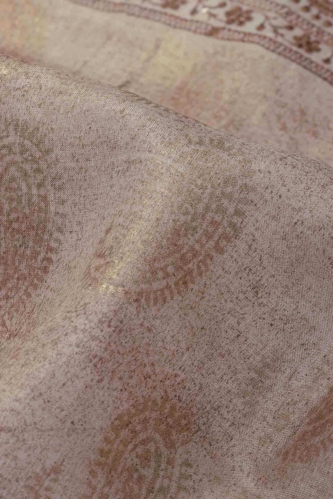 Cream Bhagalpuri Tussar Silk Saree