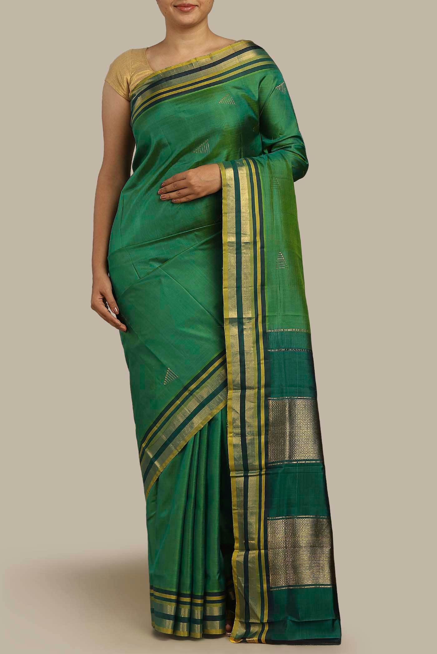 Green Kanchipuram Silk Saree