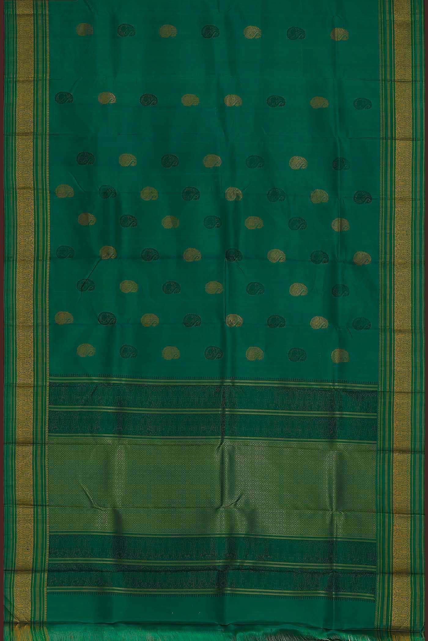 Grey Kanchipuram Silk Saree