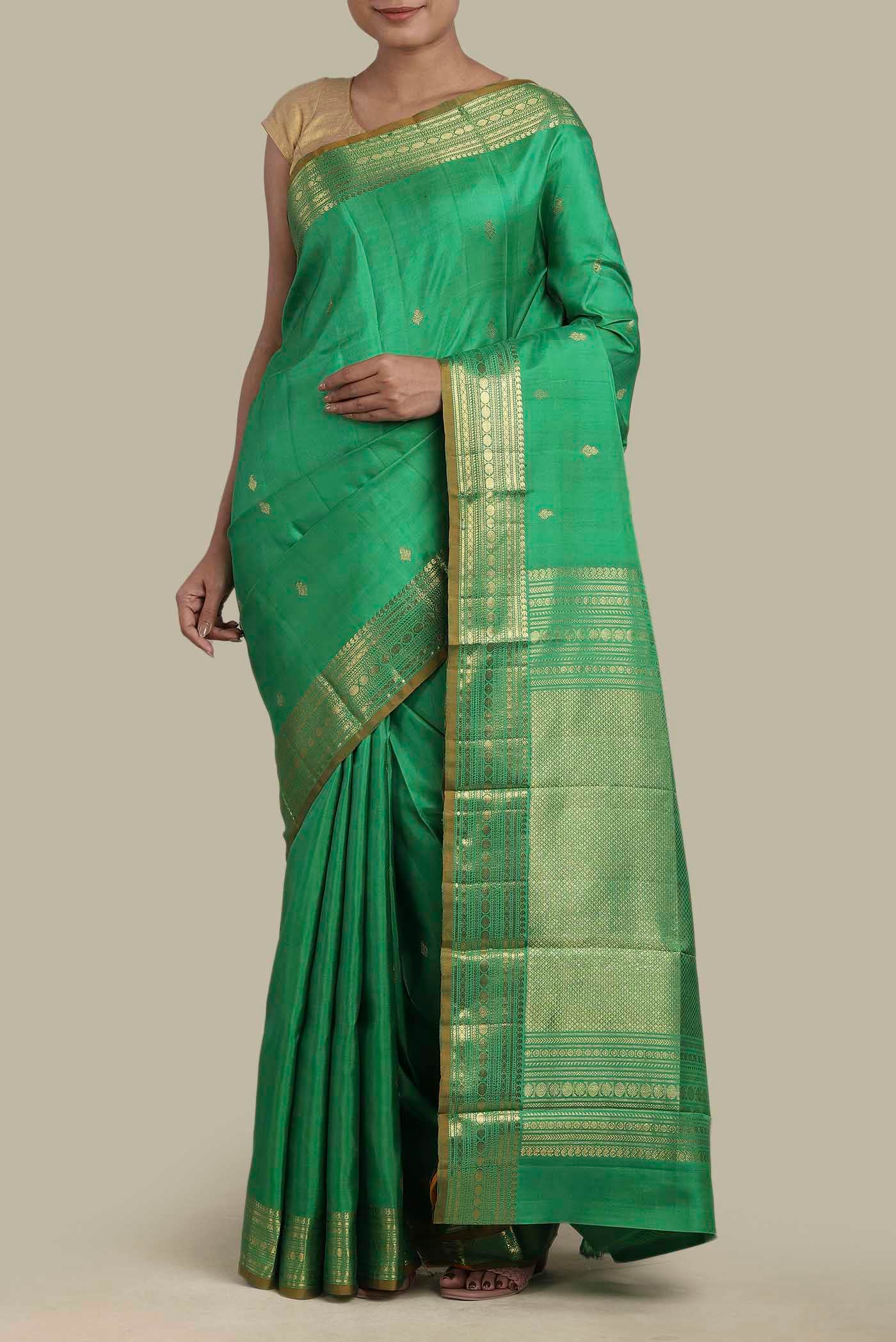 Green Kanchipuram Silk Saree