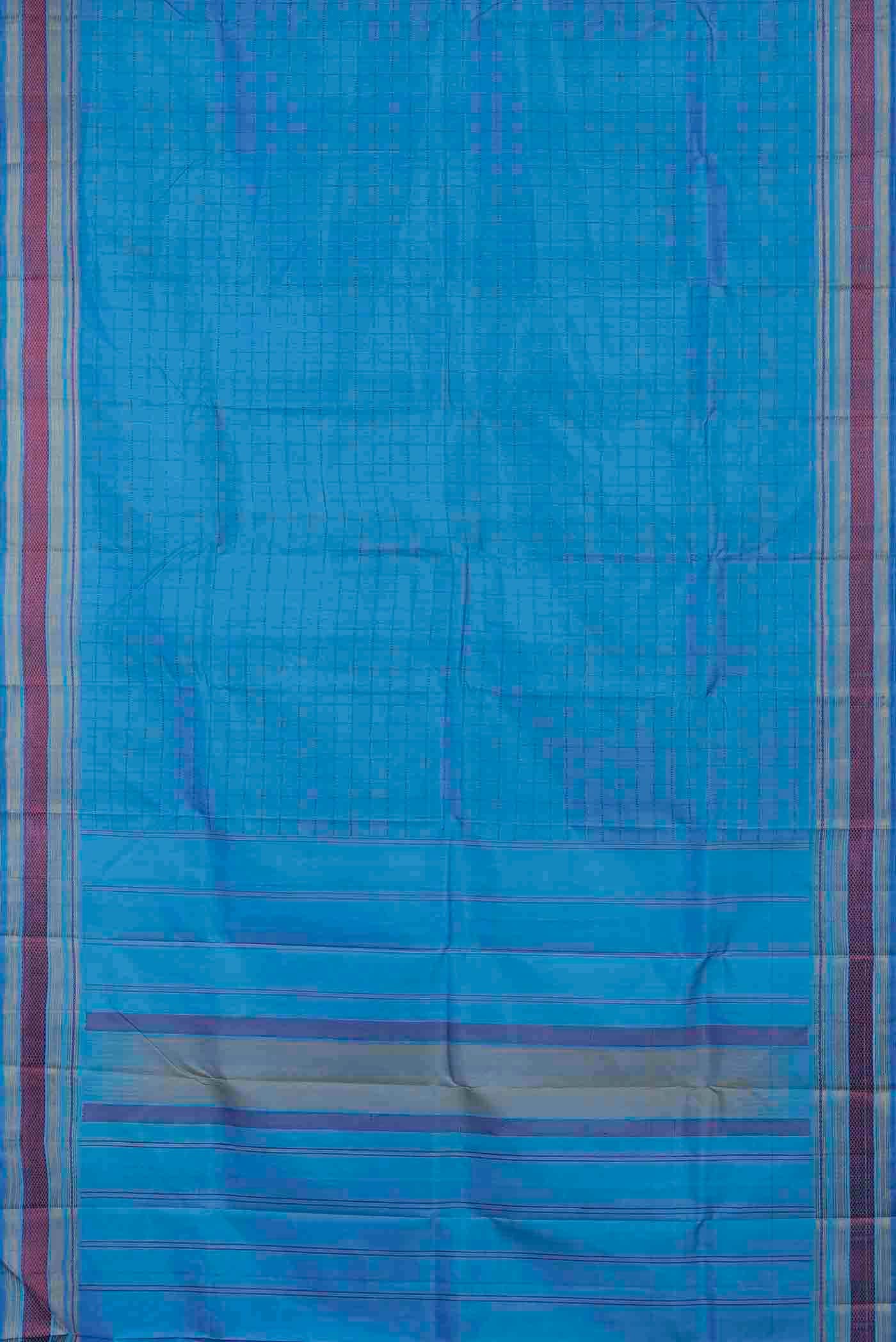 Blue Kanchipuram Silk Saree