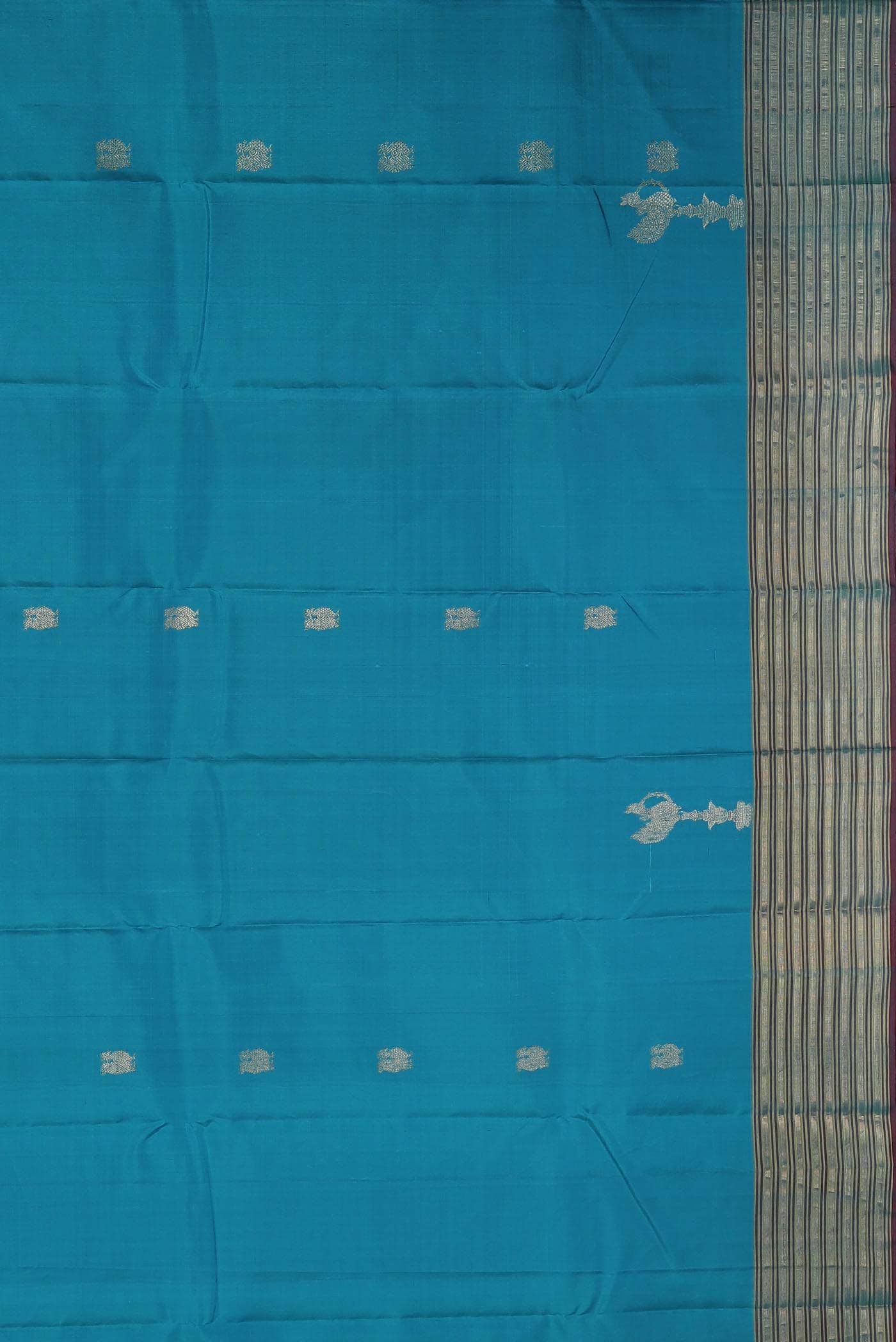 Blue Kanchipuram Silk Saree