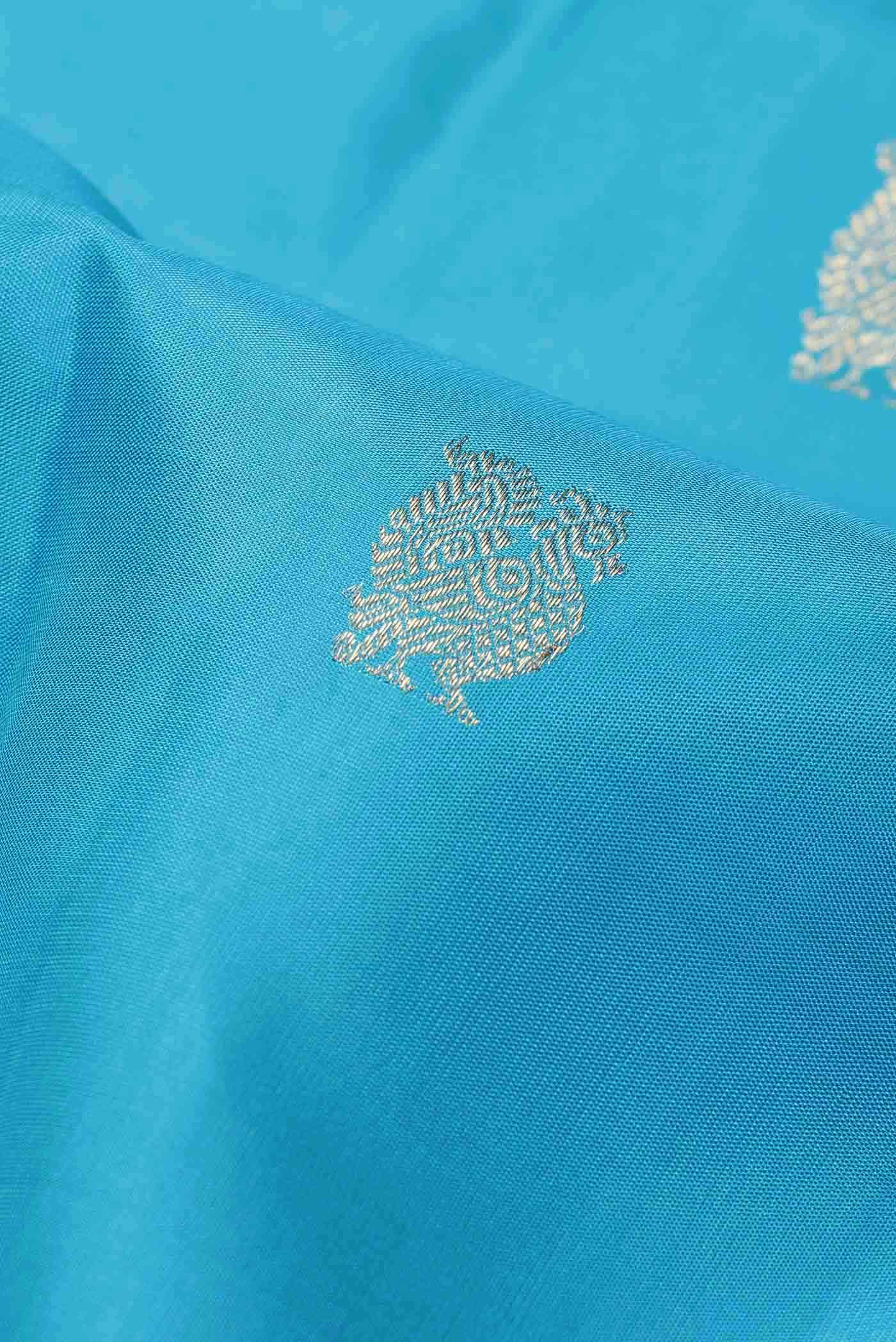 Blue Kanchipuram Silk Saree