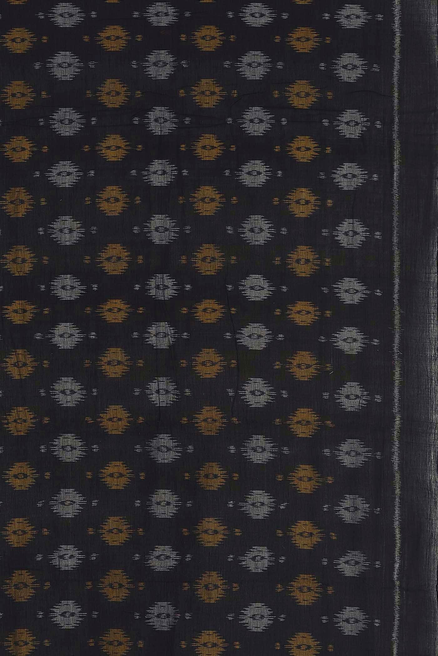 Black Orissa Cotton Saree