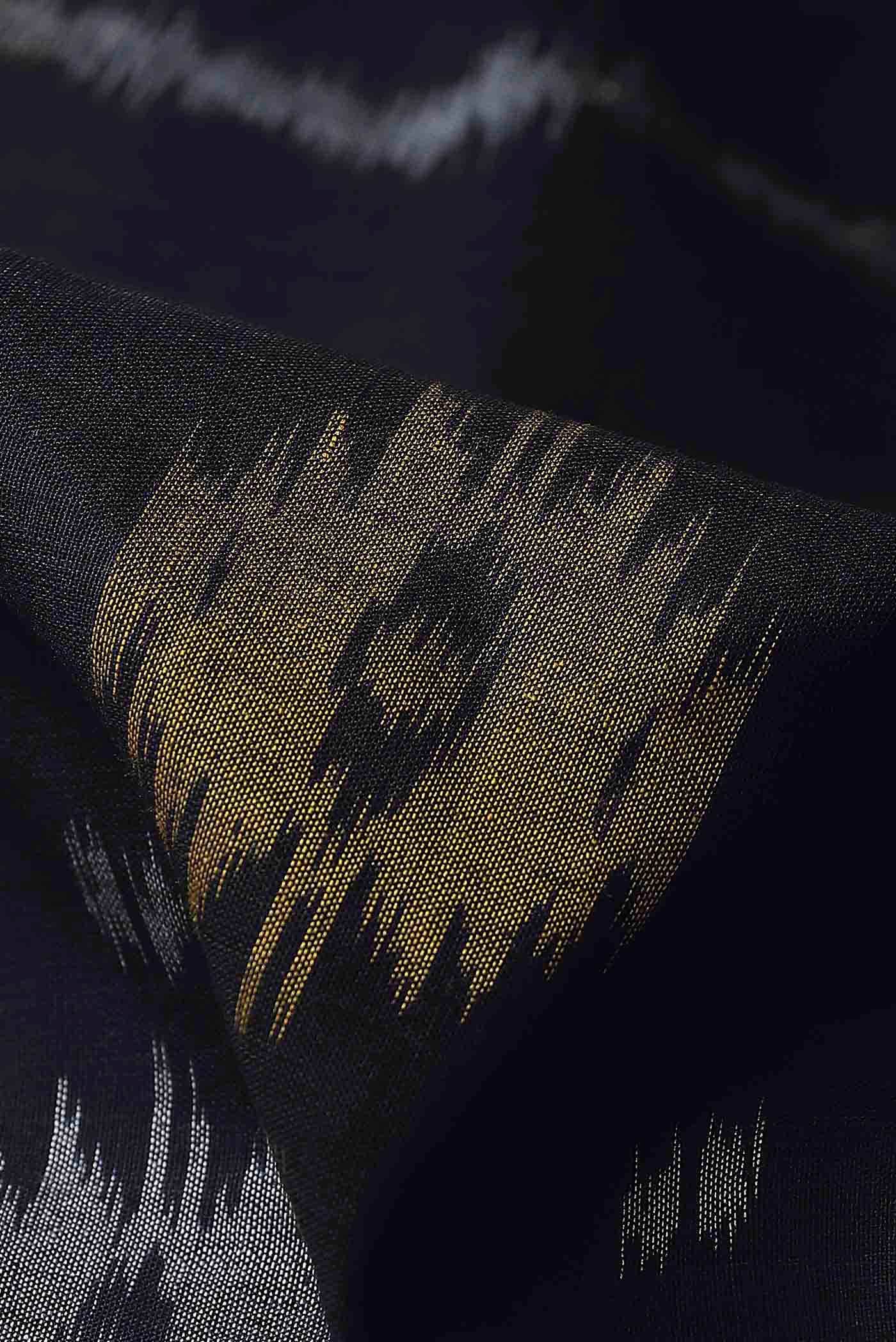 Black Orissa Cotton Saree