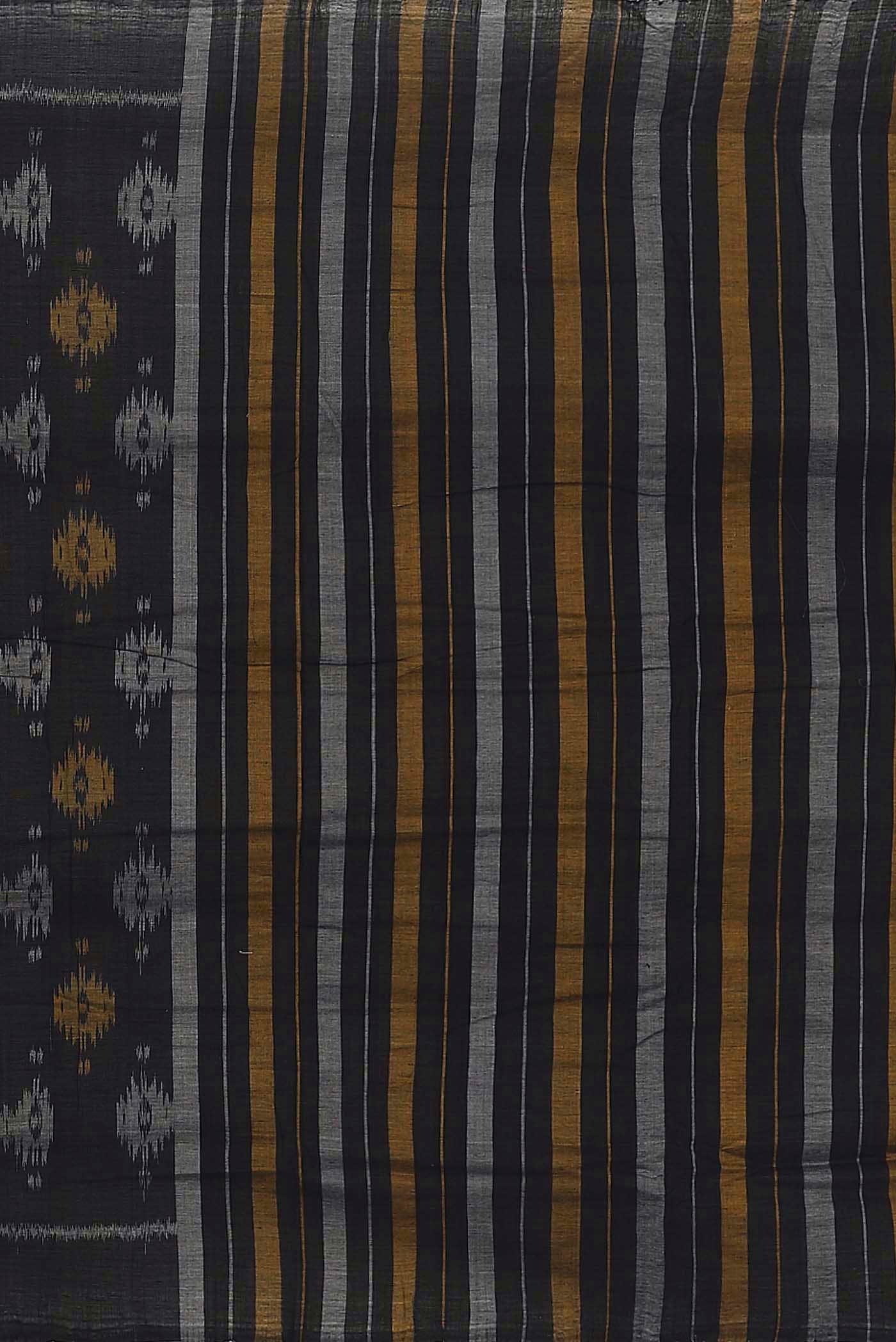 Black Orissa Cotton Saree
